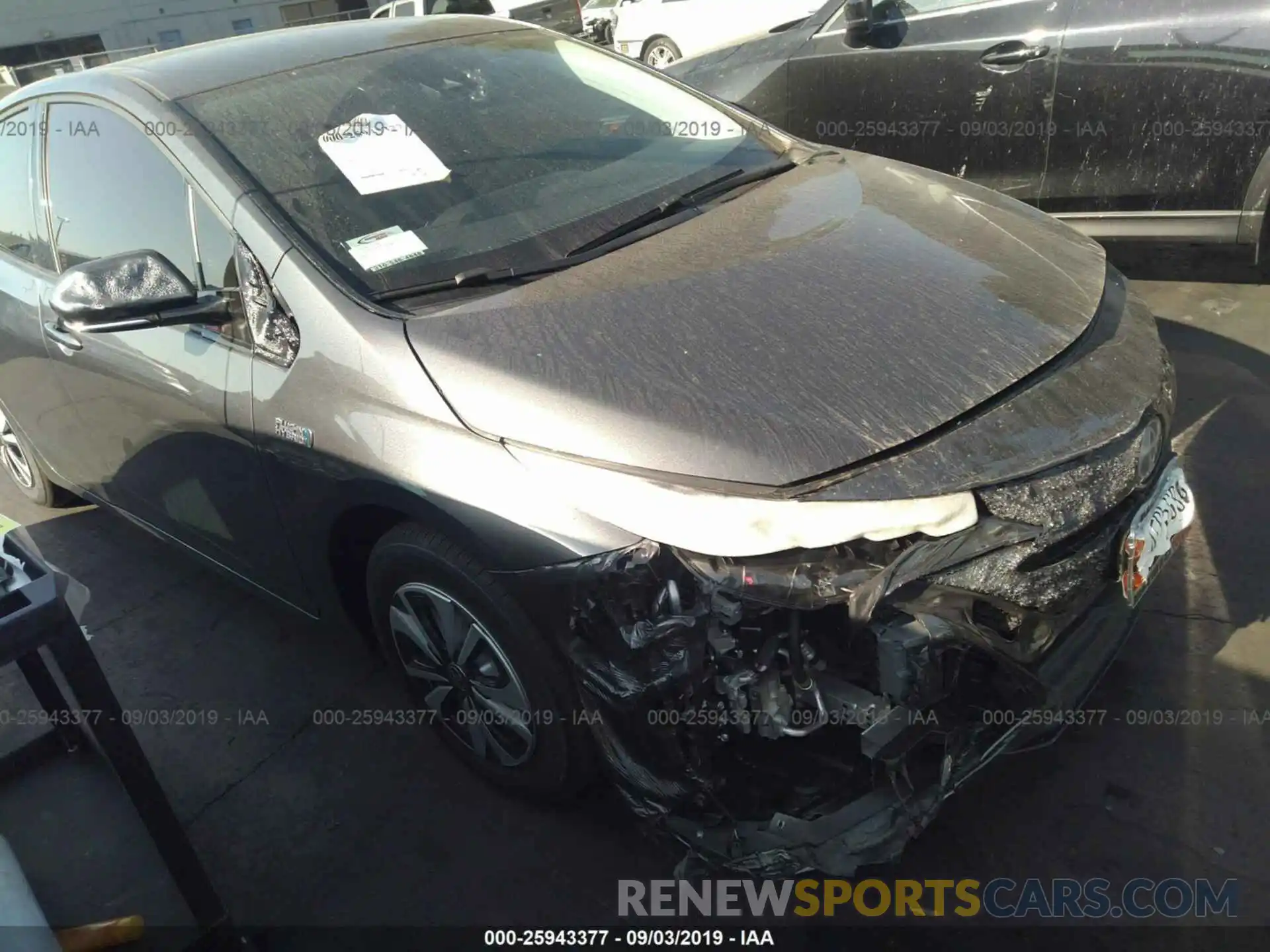 1 Photograph of a damaged car JTDKARFP3K3119418 TOYOTA PRIUS PRIME 2019