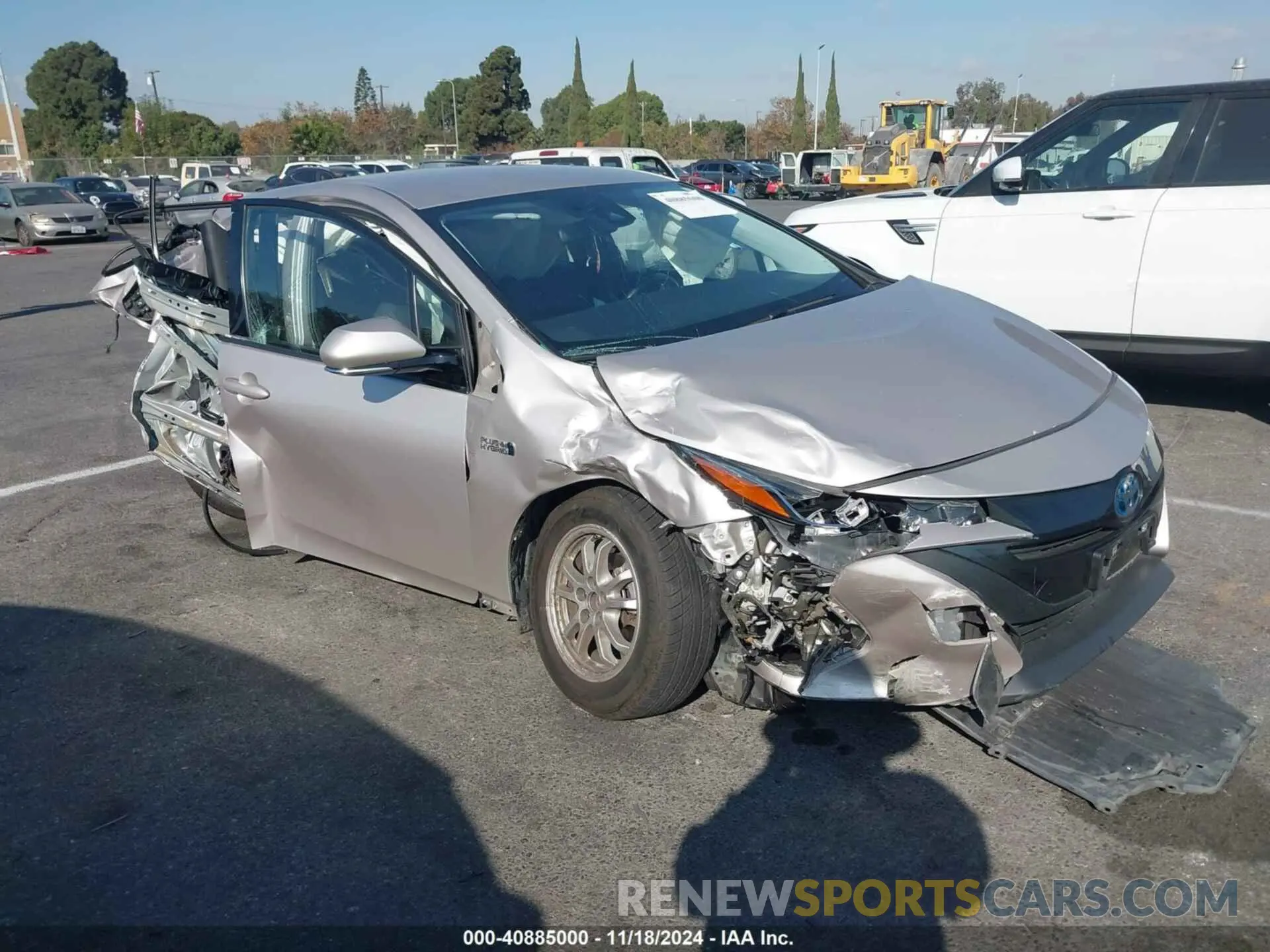 1 Photograph of a damaged car JTDKARFP5K3119842 TOYOTA PRIUS PRIME 2019
