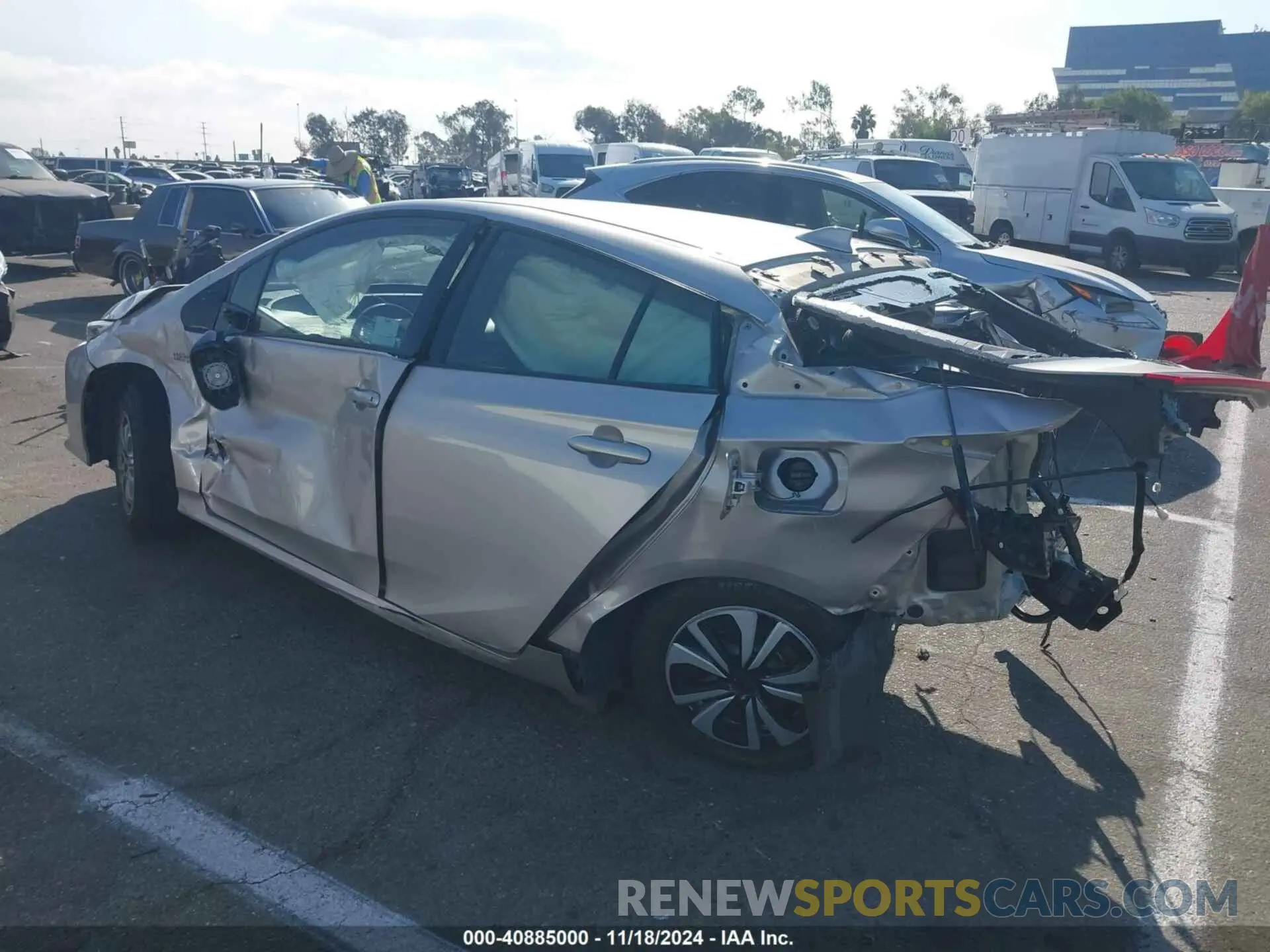 3 Photograph of a damaged car JTDKARFP5K3119842 TOYOTA PRIUS PRIME 2019