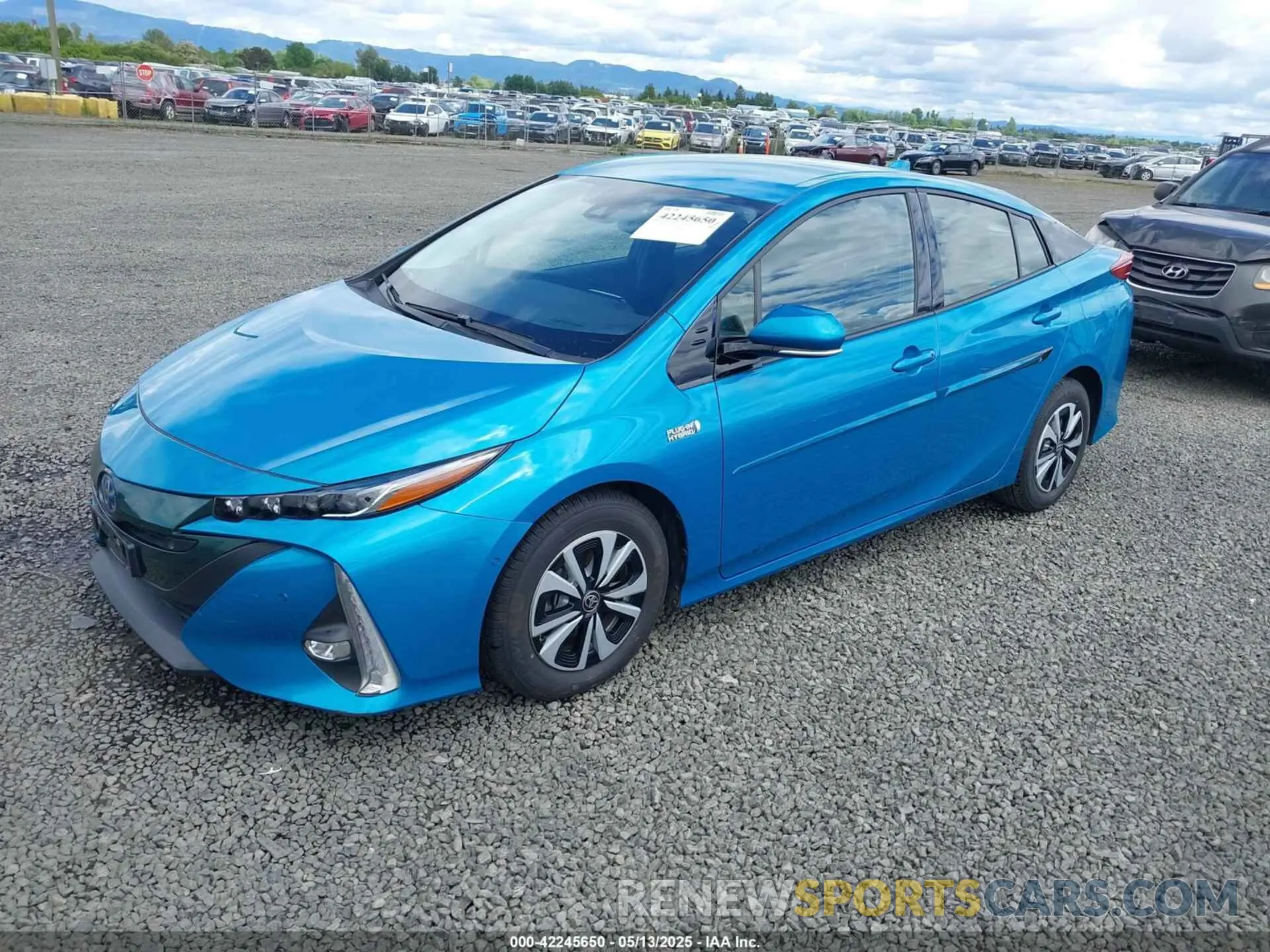 2 Photograph of a damaged car JTDKARFP6K3105819 TOYOTA PRIUS PRIME 2019