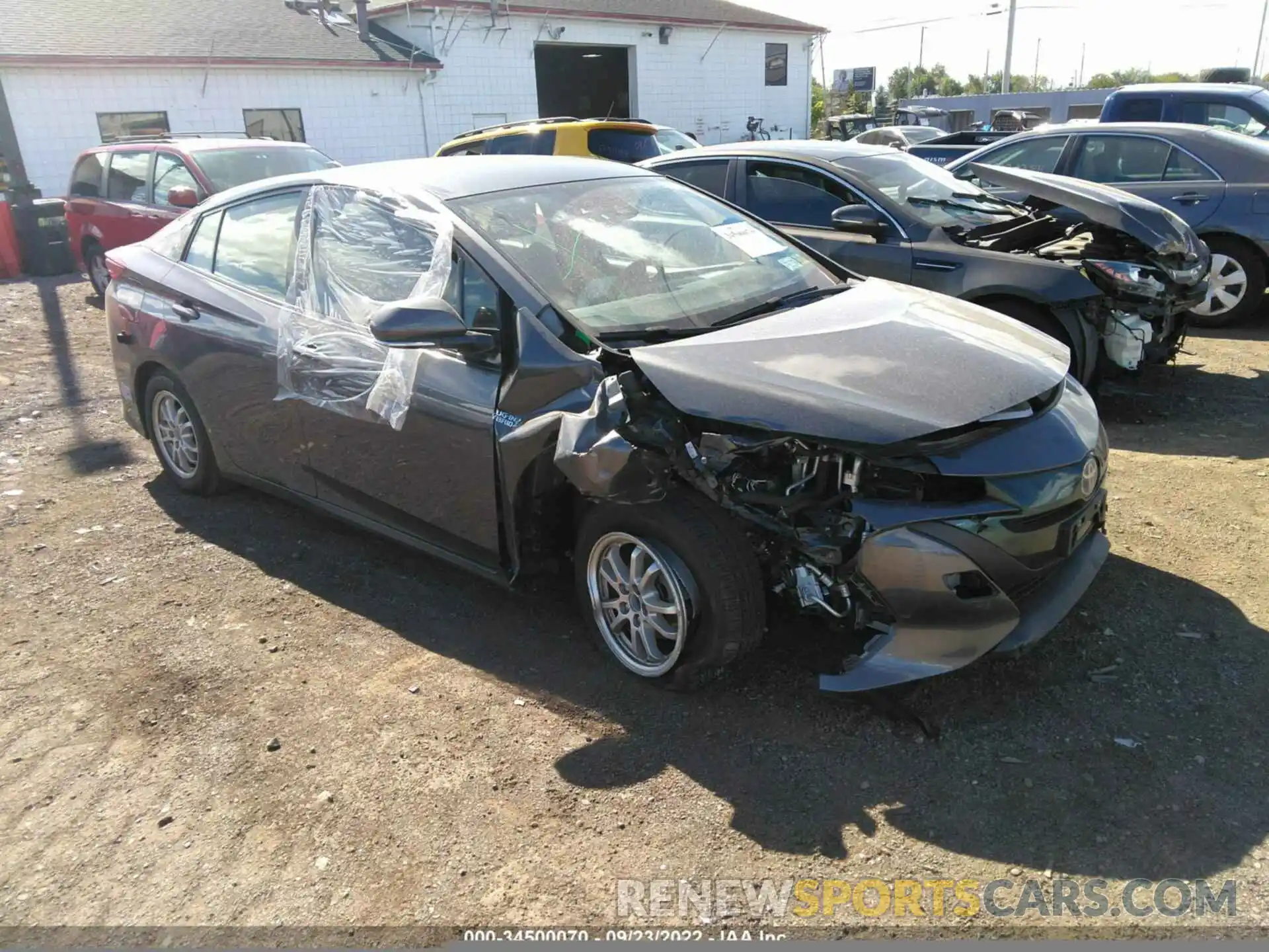 1 Photograph of a damaged car JTDKARFP6K3110809 TOYOTA PRIUS PRIME 2019