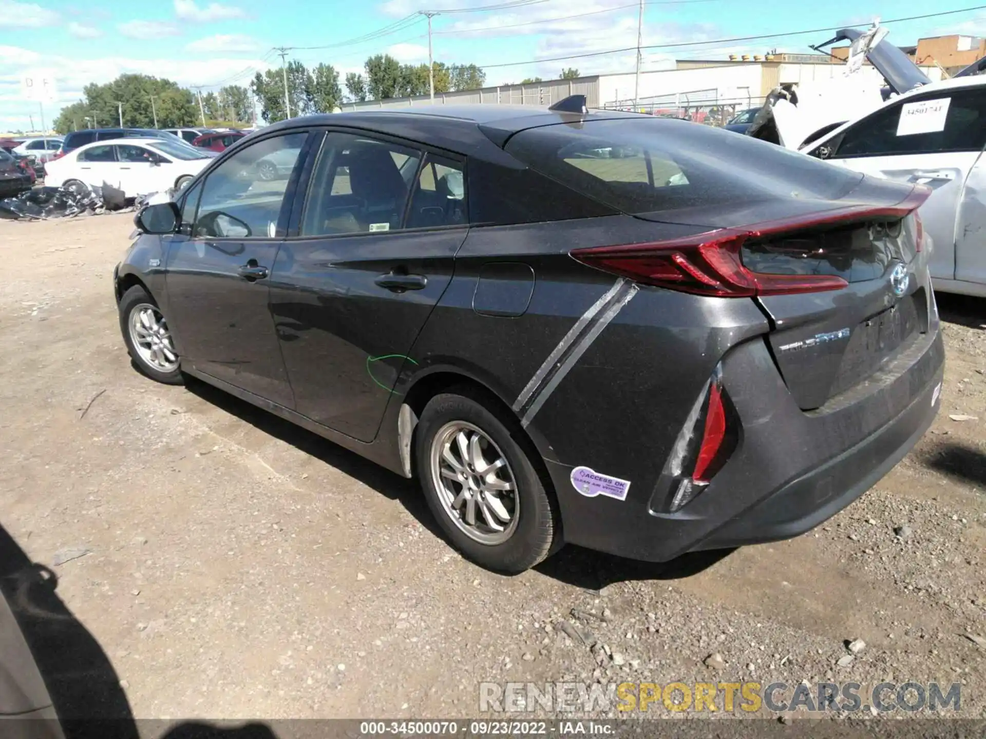 3 Photograph of a damaged car JTDKARFP6K3110809 TOYOTA PRIUS PRIME 2019