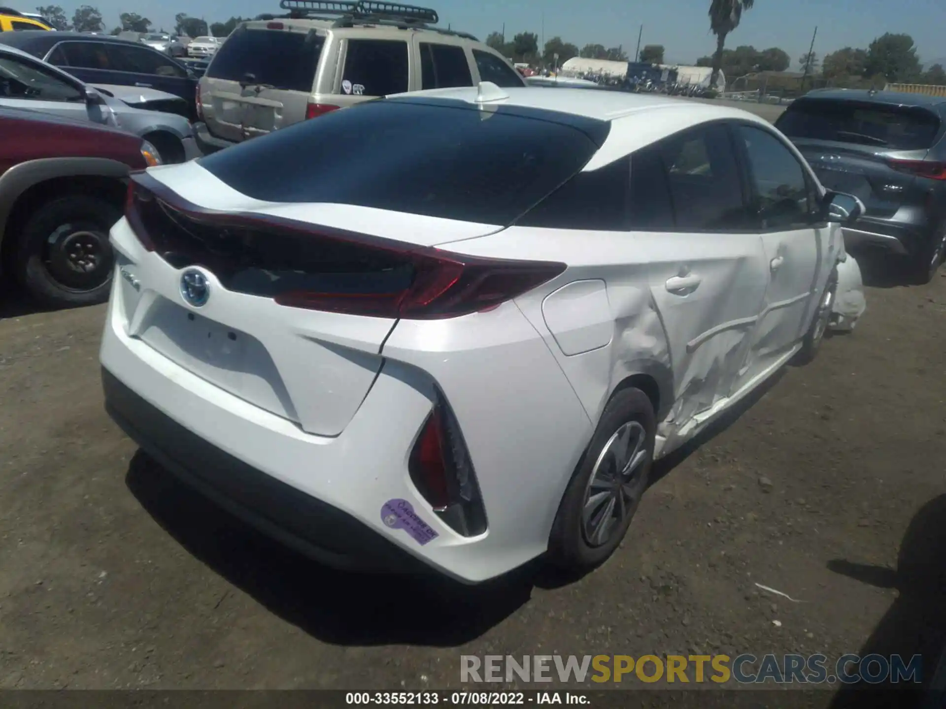 4 Photograph of a damaged car JTDKARFP6K3117064 TOYOTA PRIUS PRIME 2019