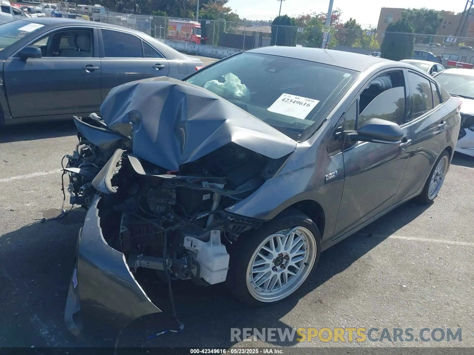 2 Photograph of a damaged car JTDKARFP6K3117243 TOYOTA PRIUS PRIME 2019