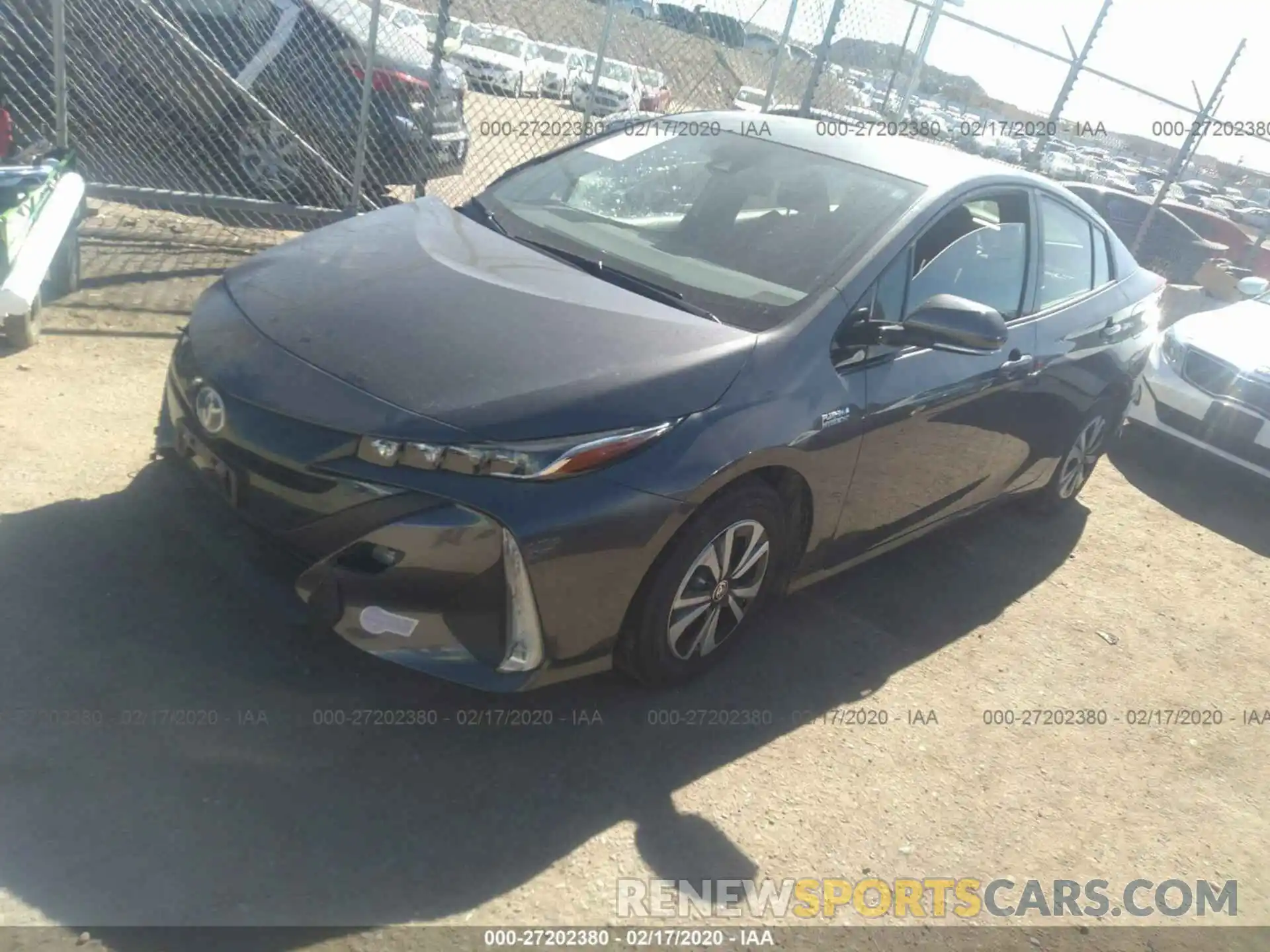 2 Photograph of a damaged car JTDKARFP7K3107658 TOYOTA PRIUS PRIME 2019