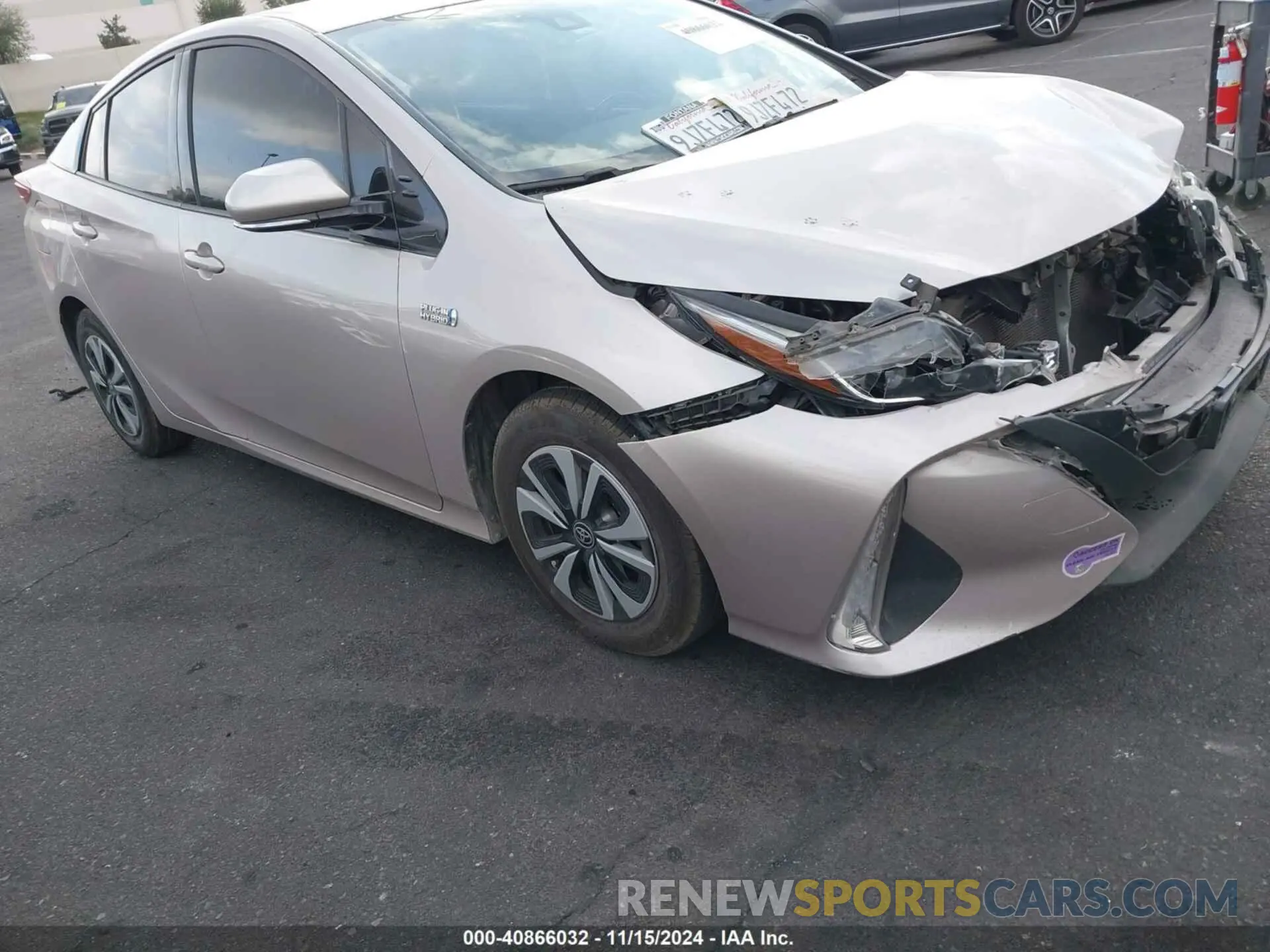 1 Photograph of a damaged car JTDKARFP7K3116232 TOYOTA PRIUS PRIME 2019