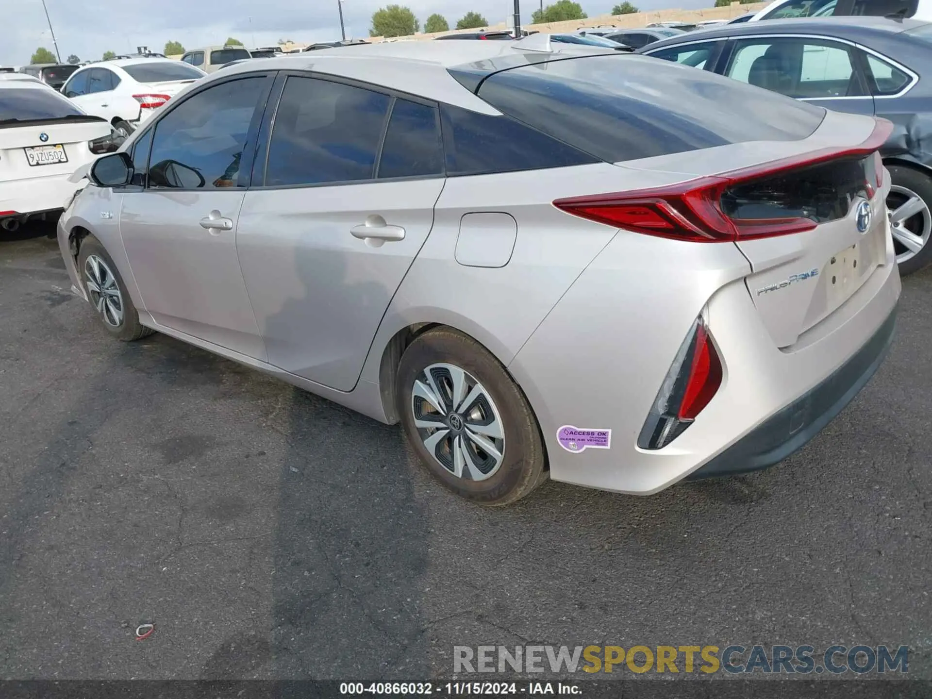 3 Photograph of a damaged car JTDKARFP7K3116232 TOYOTA PRIUS PRIME 2019