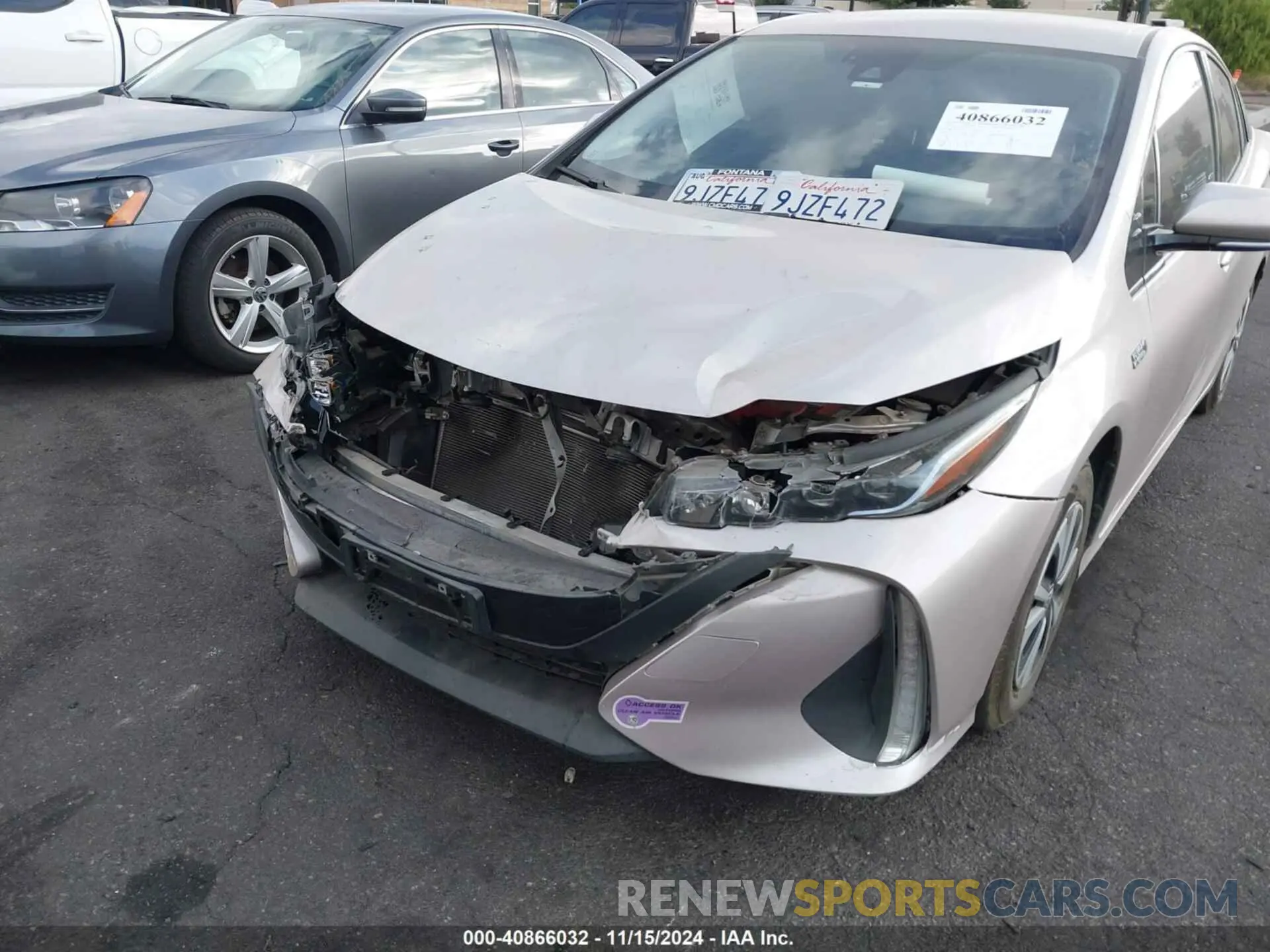 6 Photograph of a damaged car JTDKARFP7K3116232 TOYOTA PRIUS PRIME 2019