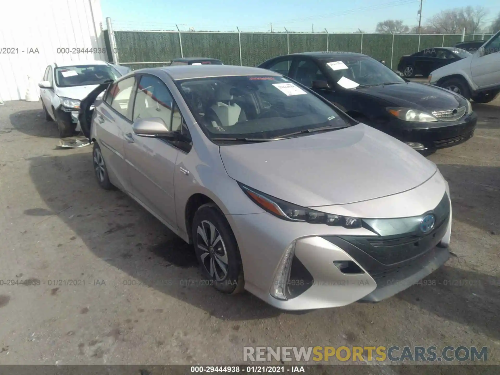 1 Photograph of a damaged car JTDKARFP7K3117137 TOYOTA PRIUS PRIME 2019