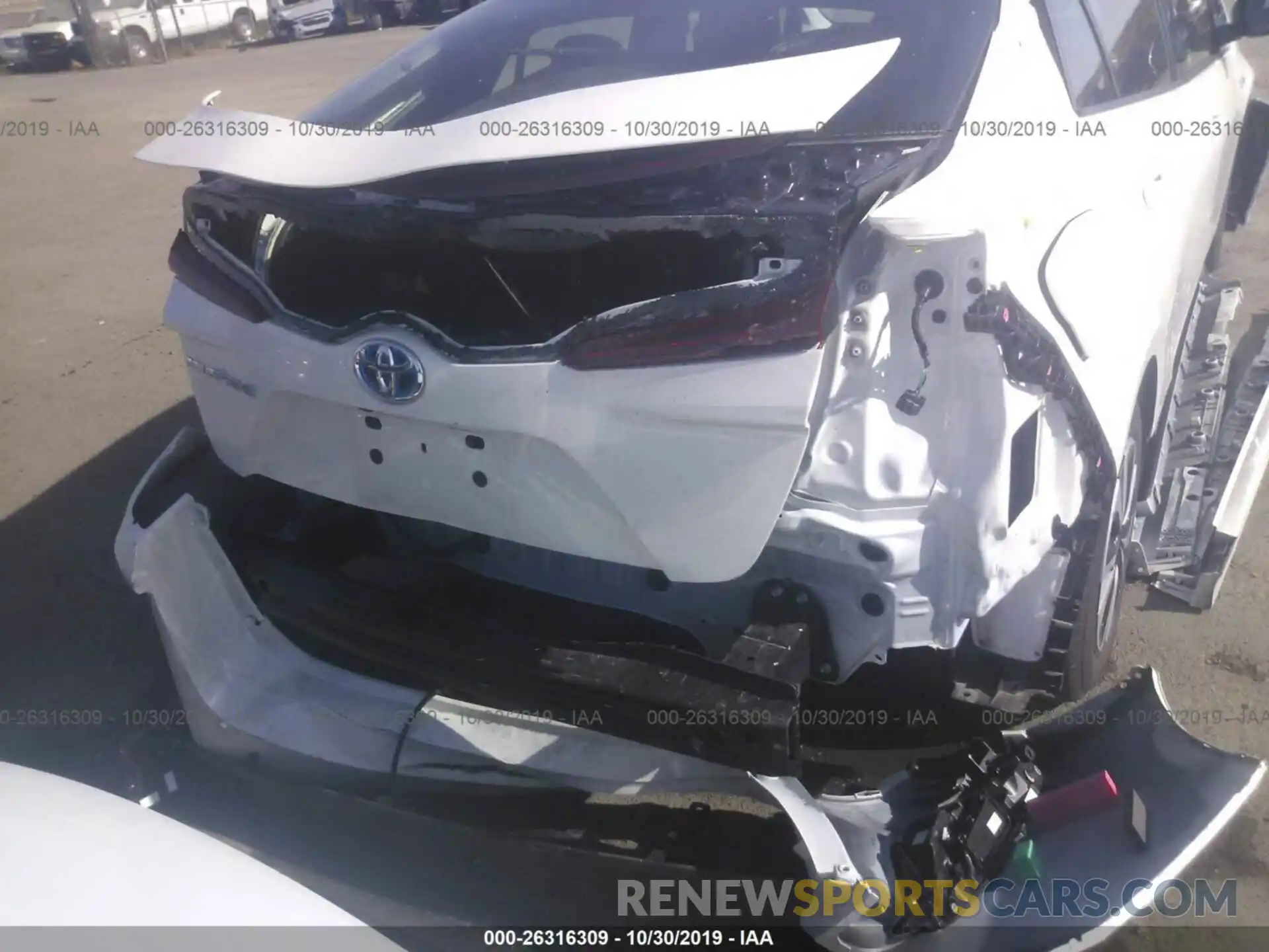 6 Photograph of a damaged car JTDKARFP8K3105806 TOYOTA PRIUS PRIME 2019