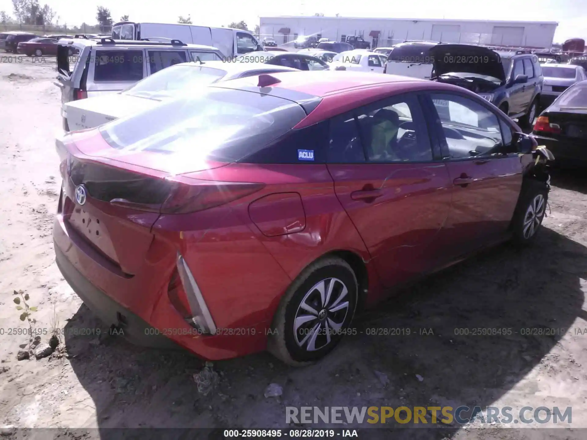 4 Photograph of a damaged car JTDKARFP8K3108981 TOYOTA PRIUS PRIME 2019