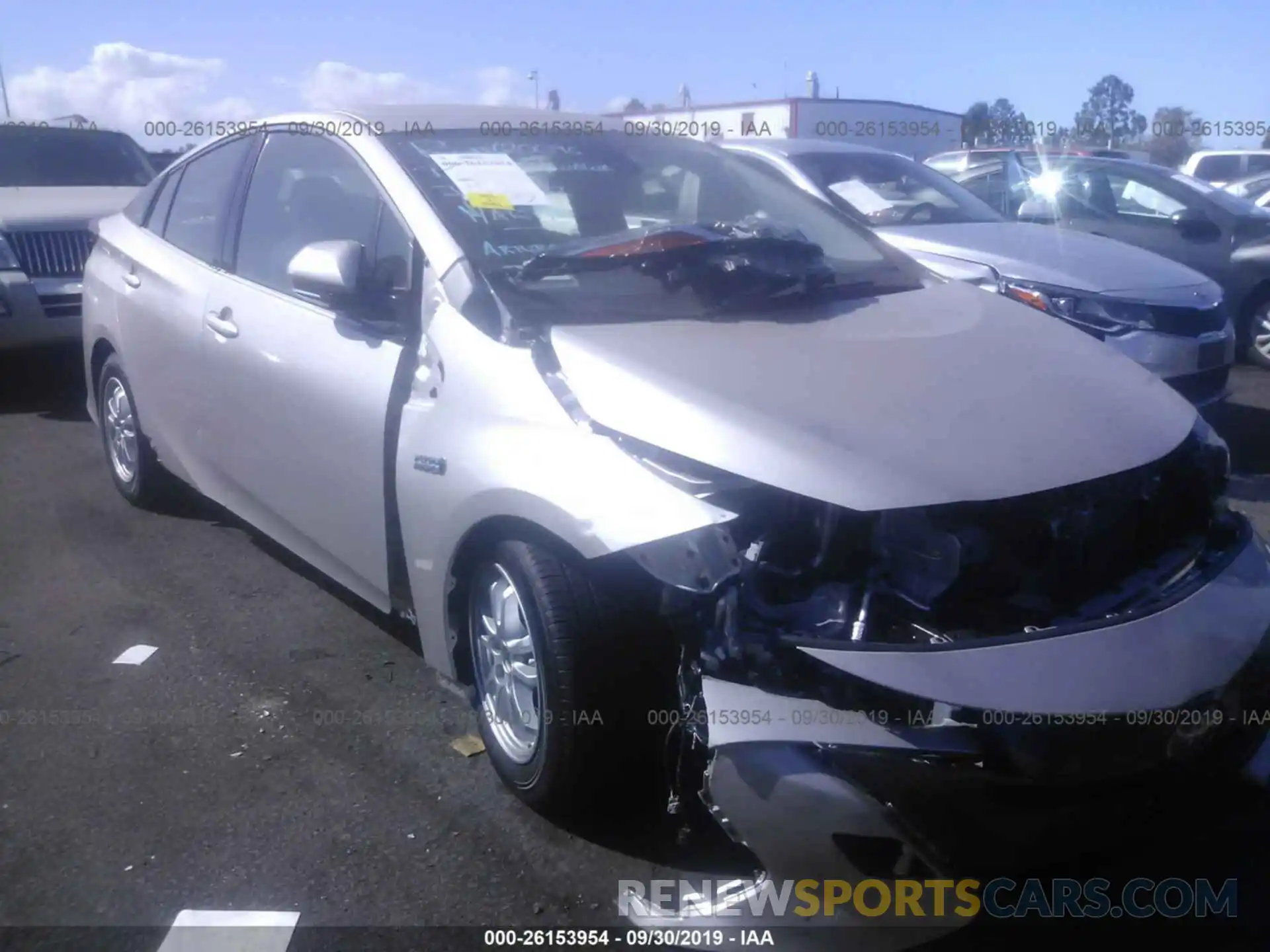 1 Photograph of a damaged car JTDKARFP8K3116725 TOYOTA PRIUS PRIME 2019