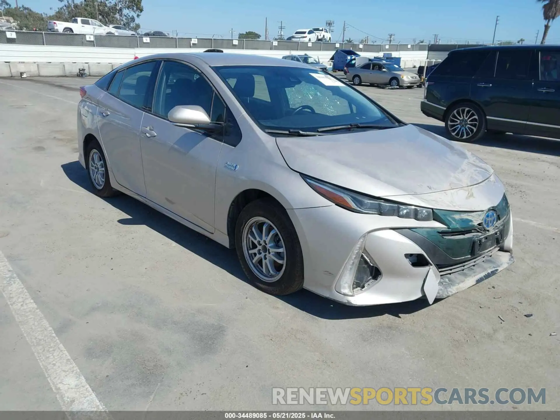 1 Photograph of a damaged car JTDKARFP9K3108312 TOYOTA PRIUS PRIME 2019