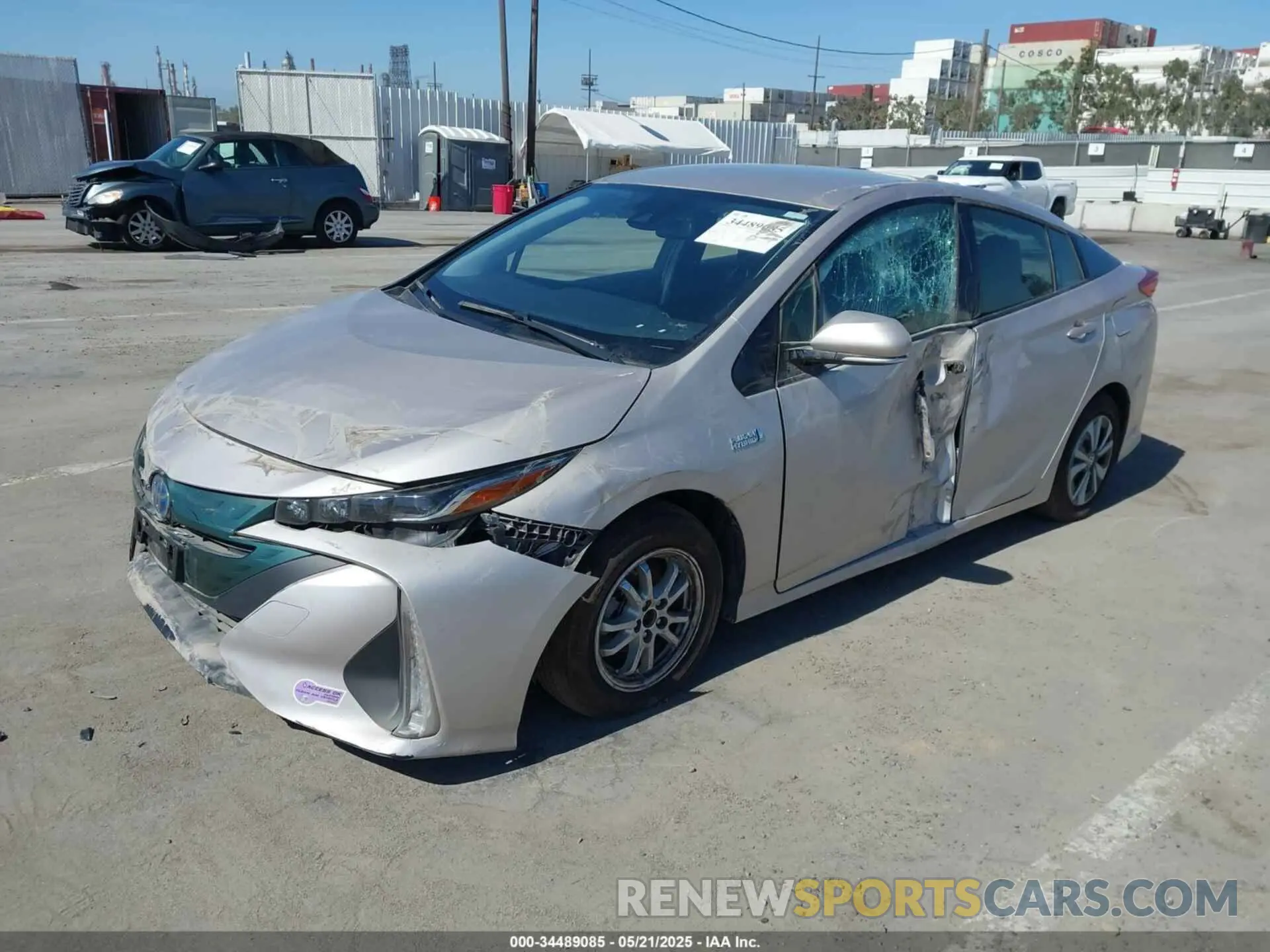 2 Photograph of a damaged car JTDKARFP9K3108312 TOYOTA PRIUS PRIME 2019