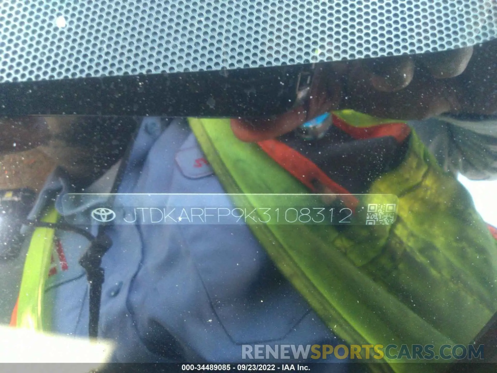 9 Photograph of a damaged car JTDKARFP9K3108312 TOYOTA PRIUS PRIME 2019
