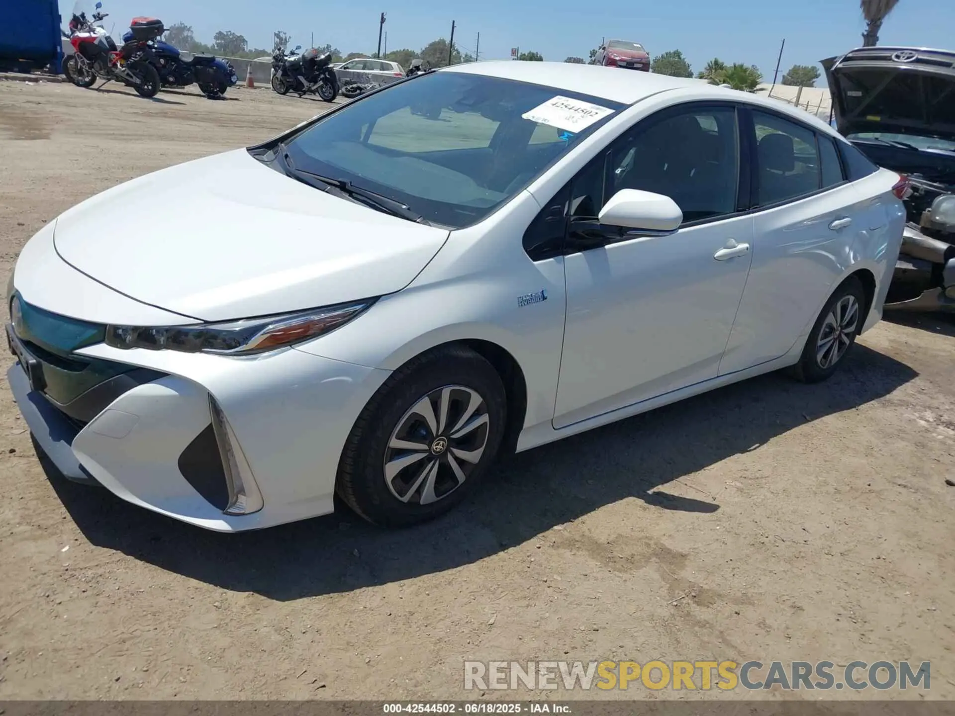 2 Photograph of a damaged car JTDKARFP9K3109945 TOYOTA PRIUS PRIME 2019