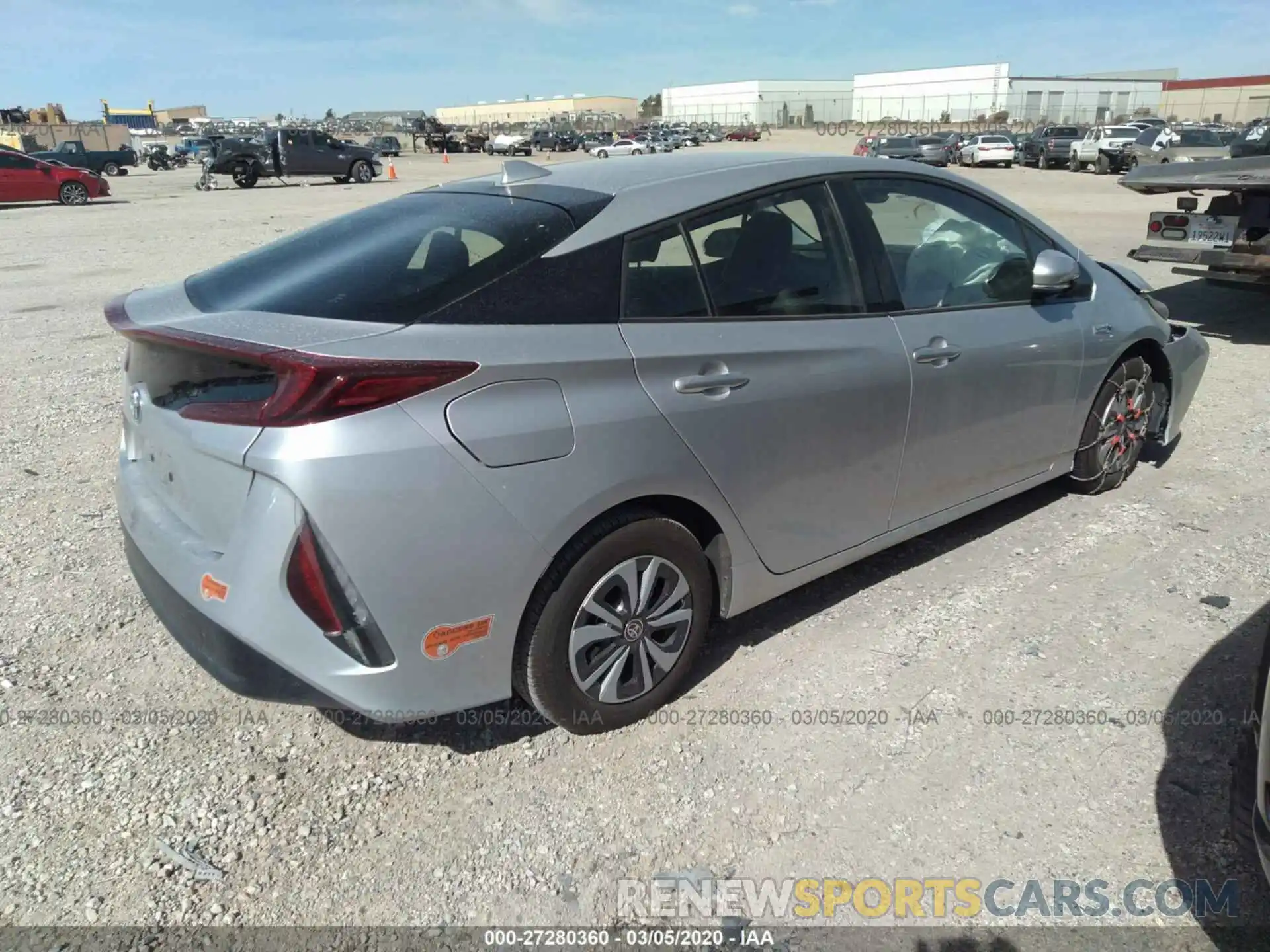 4 Photograph of a damaged car JTDKARFP9K3110139 TOYOTA PRIUS PRIME 2019