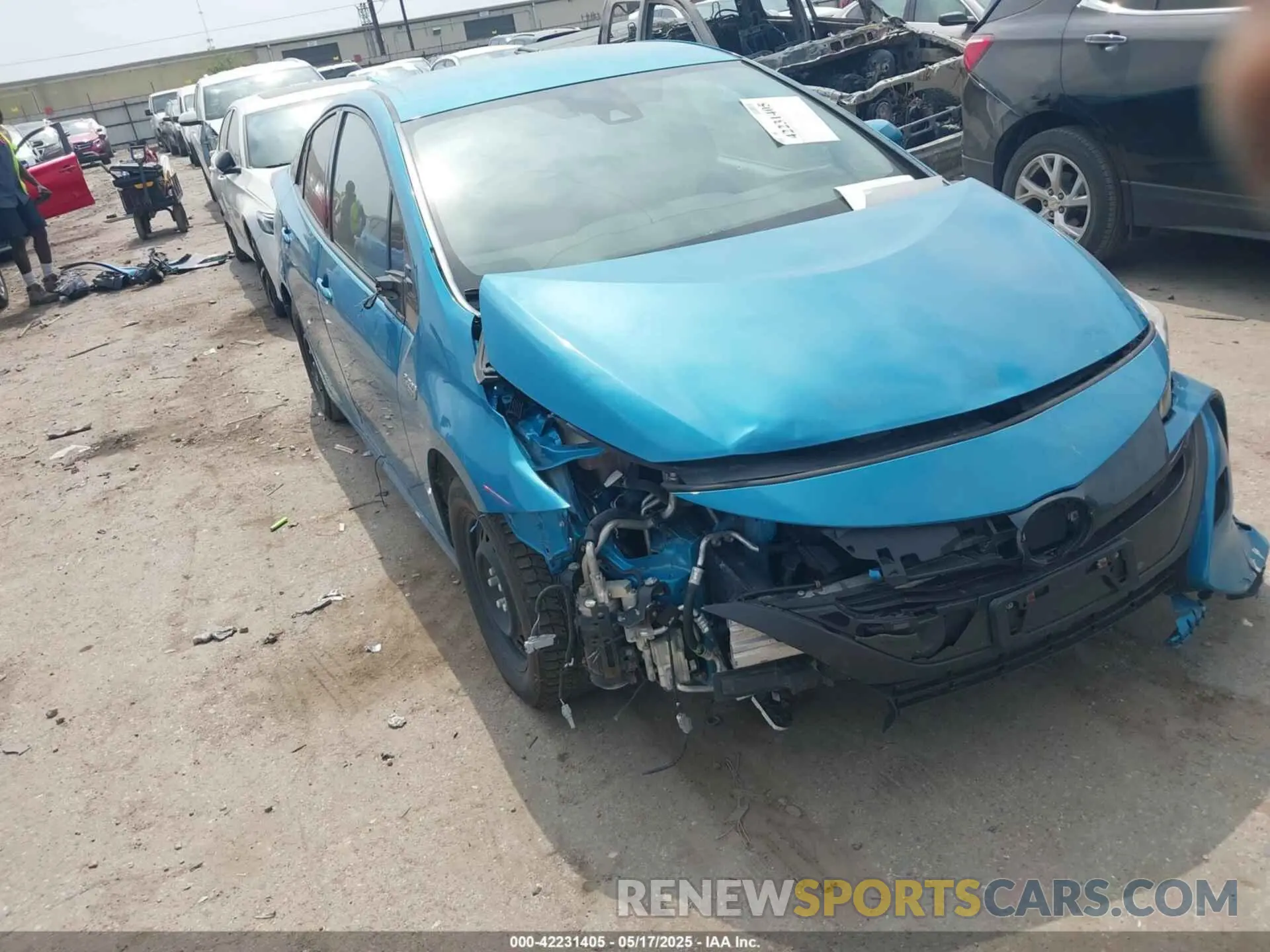 1 Photograph of a damaged car JTDKARFP9K3113543 TOYOTA PRIUS PRIME 2019