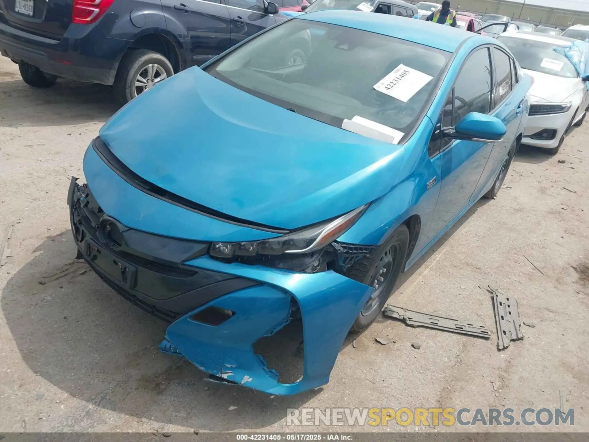 2 Photograph of a damaged car JTDKARFP9K3113543 TOYOTA PRIUS PRIME 2019