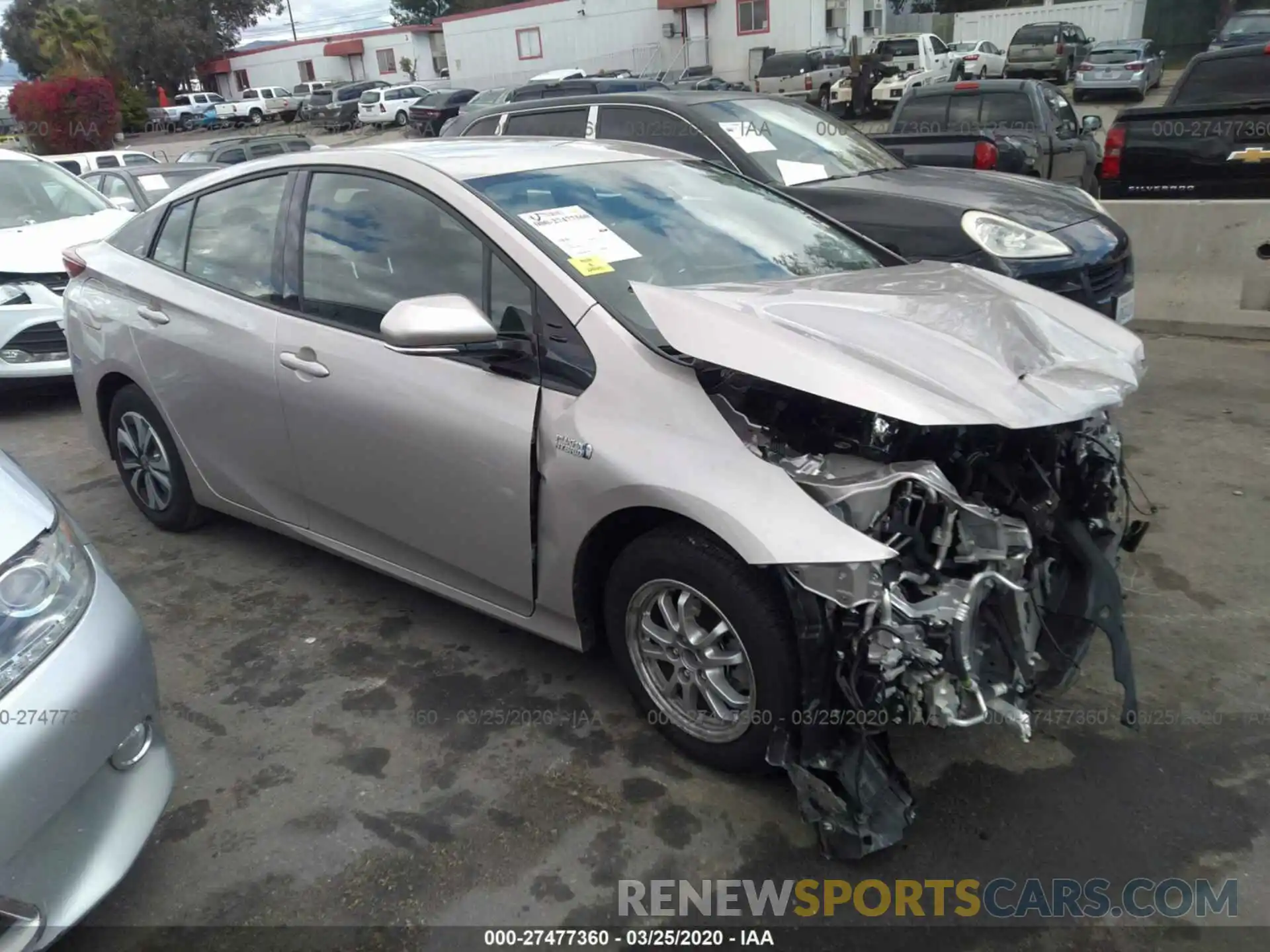 1 Photograph of a damaged car JTDKARFPXK3108948 TOYOTA PRIUS PRIME 2019