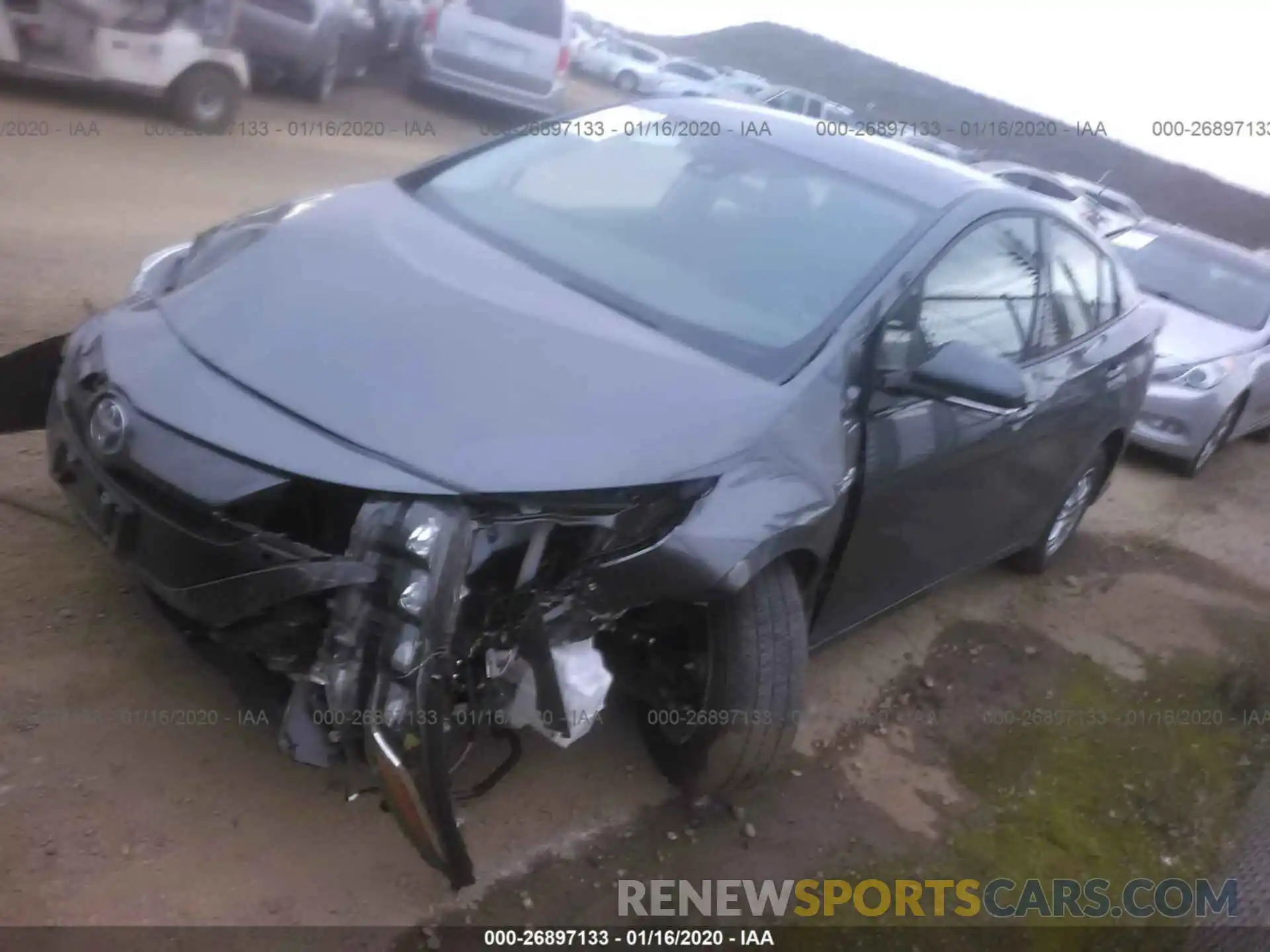 2 Photograph of a damaged car JTDKARFPXK3116550 TOYOTA PRIUS PRIME 2019