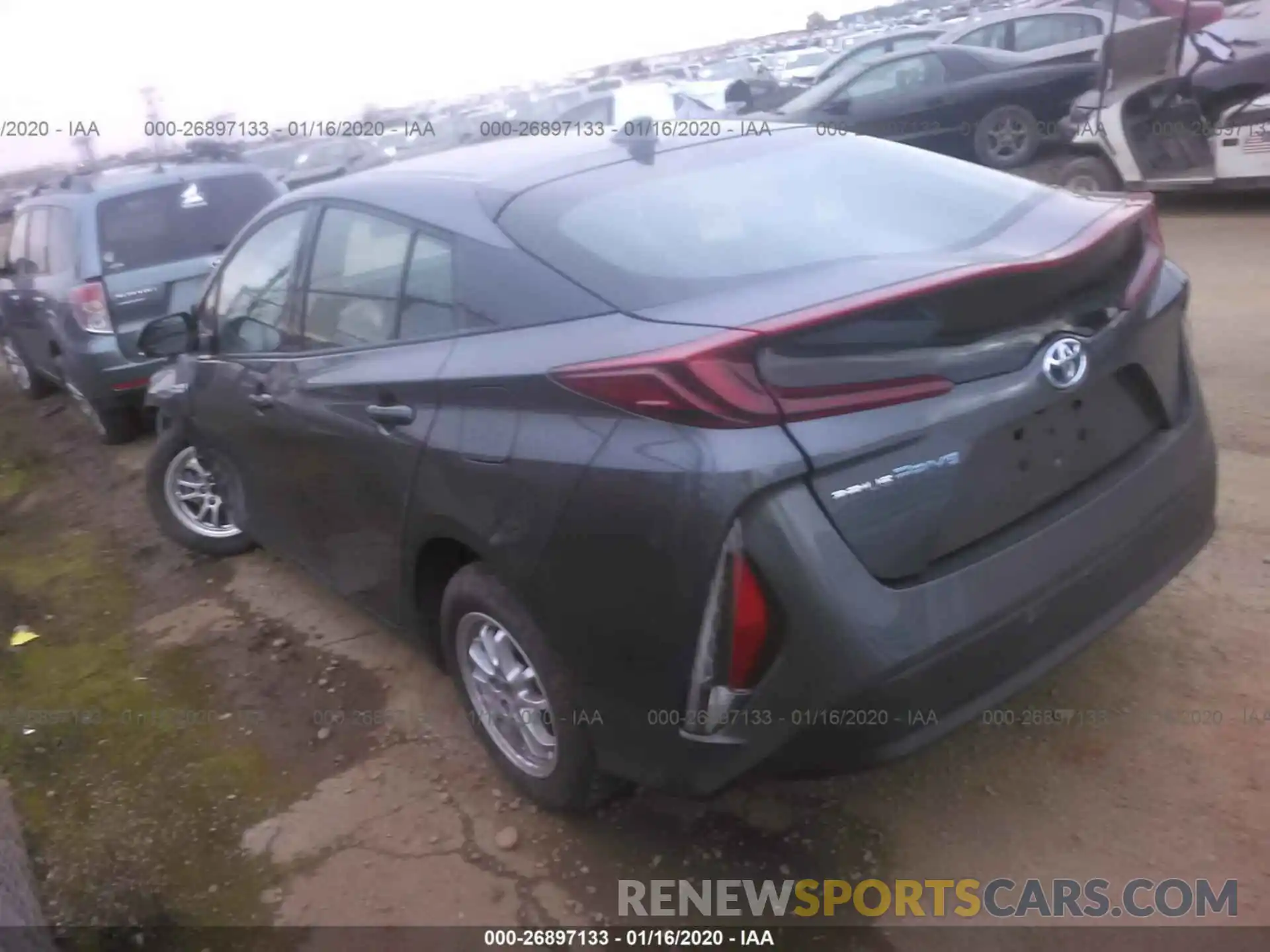 3 Photograph of a damaged car JTDKARFPXK3116550 TOYOTA PRIUS PRIME 2019