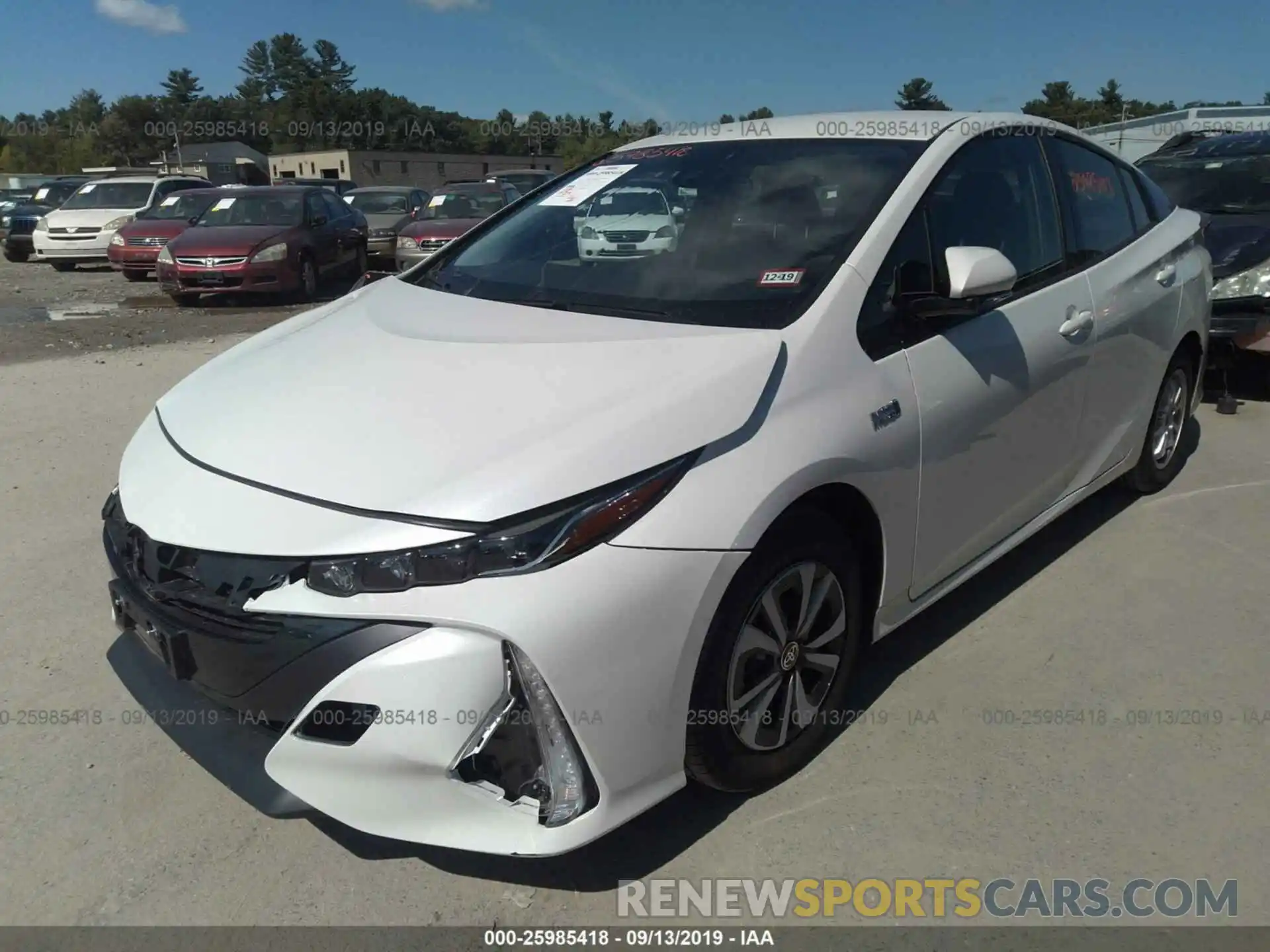 2 Photograph of a damaged car JTDKARFPXK3116788 TOYOTA PRIUS PRIME 2019