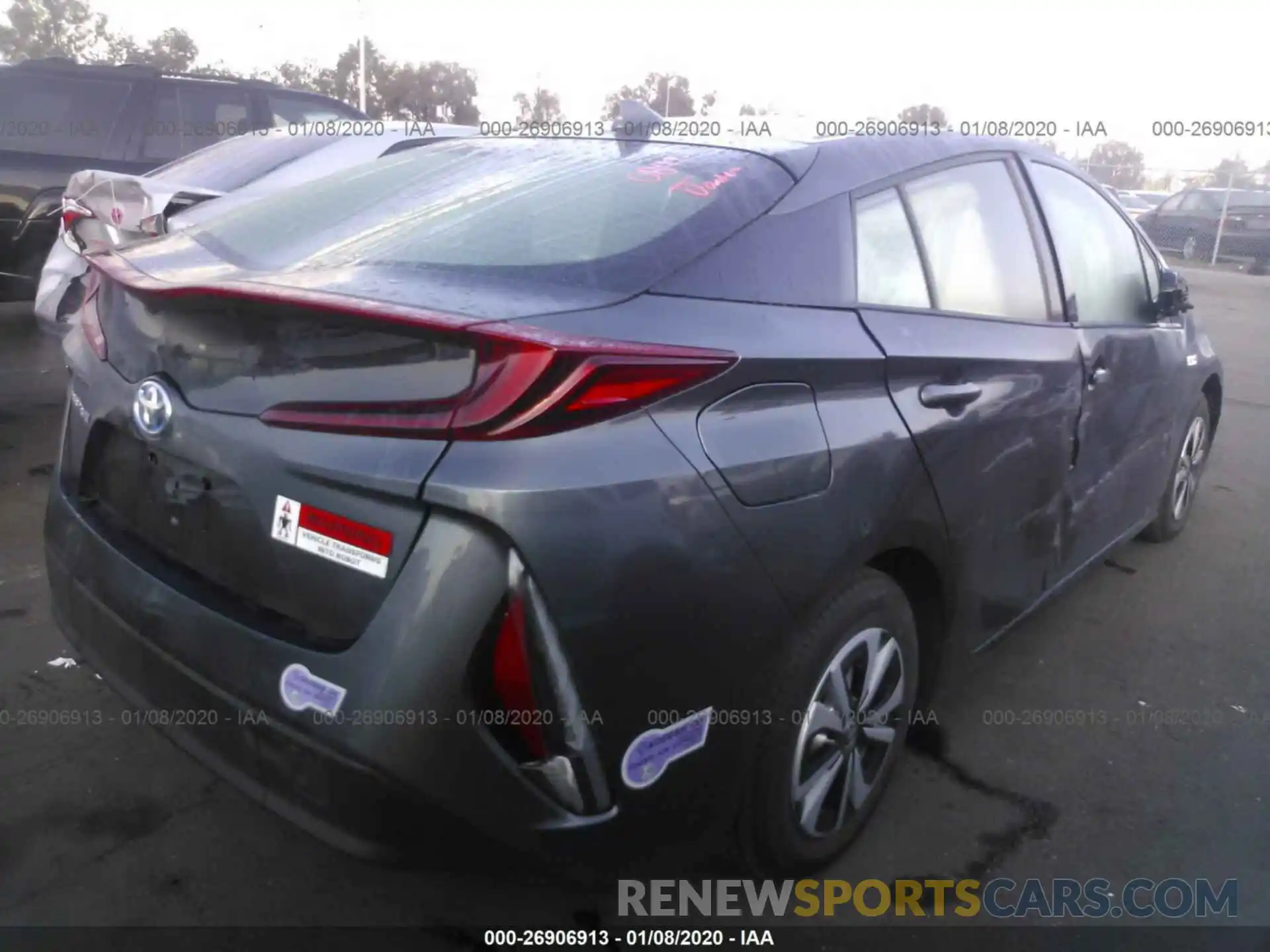 4 Photograph of a damaged car JTDKARFPXK3119979 TOYOTA PRIUS PRIME 2019