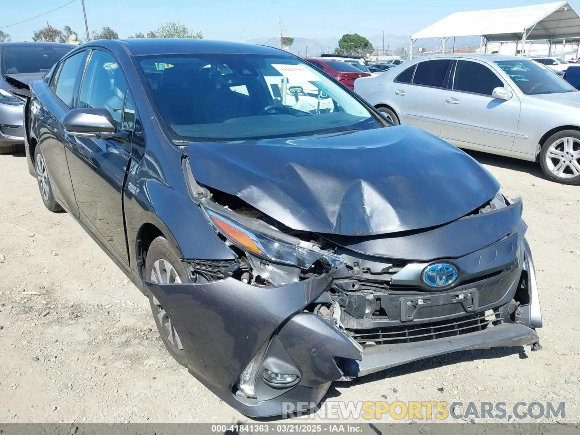 1 Photograph of a damaged car JTDKARFP1L3145839 TOYOTA PRIUS PRIME 2020