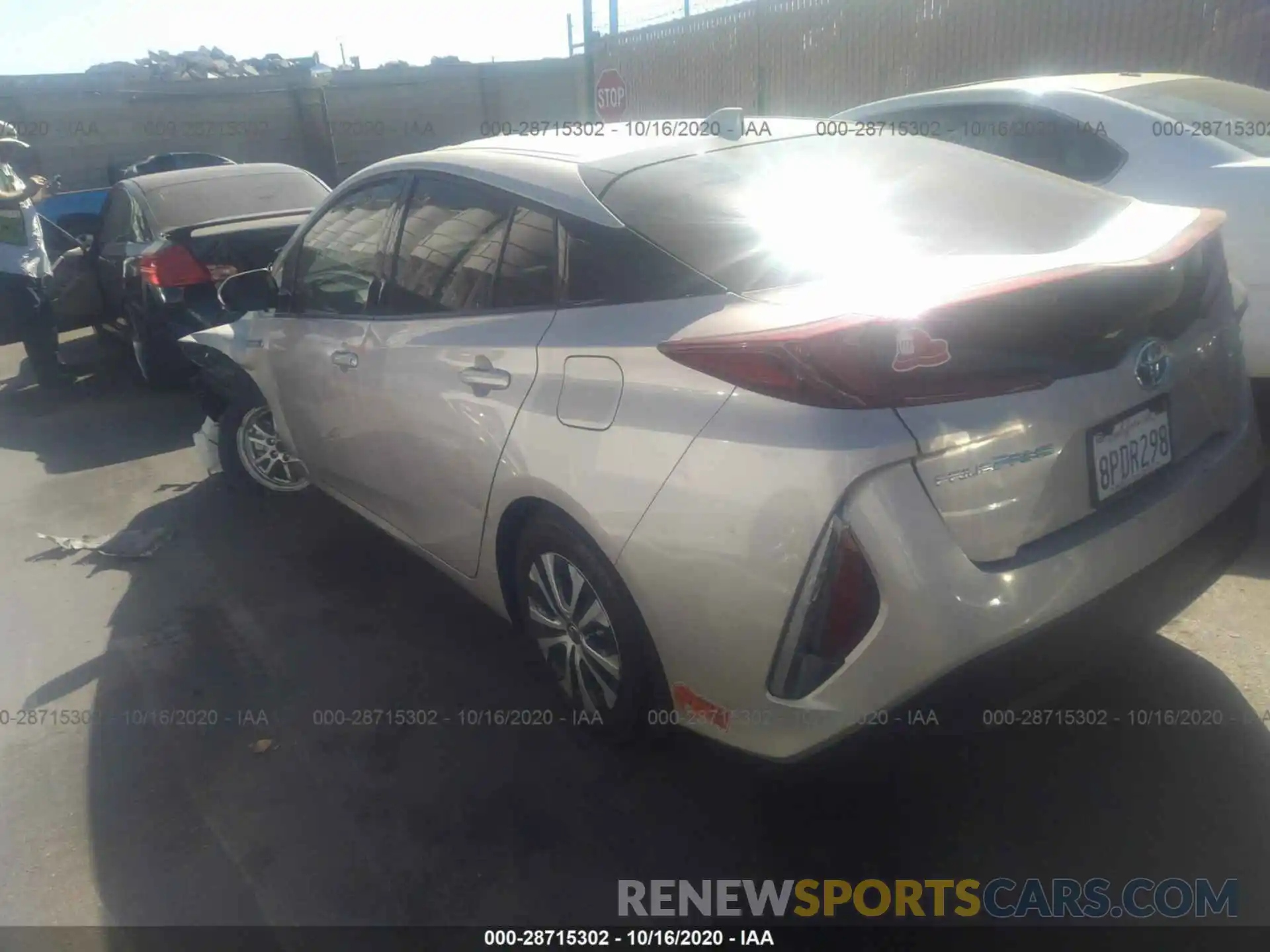 3 Photograph of a damaged car JTDKARFP1L3146599 TOYOTA PRIUS PRIME 2020