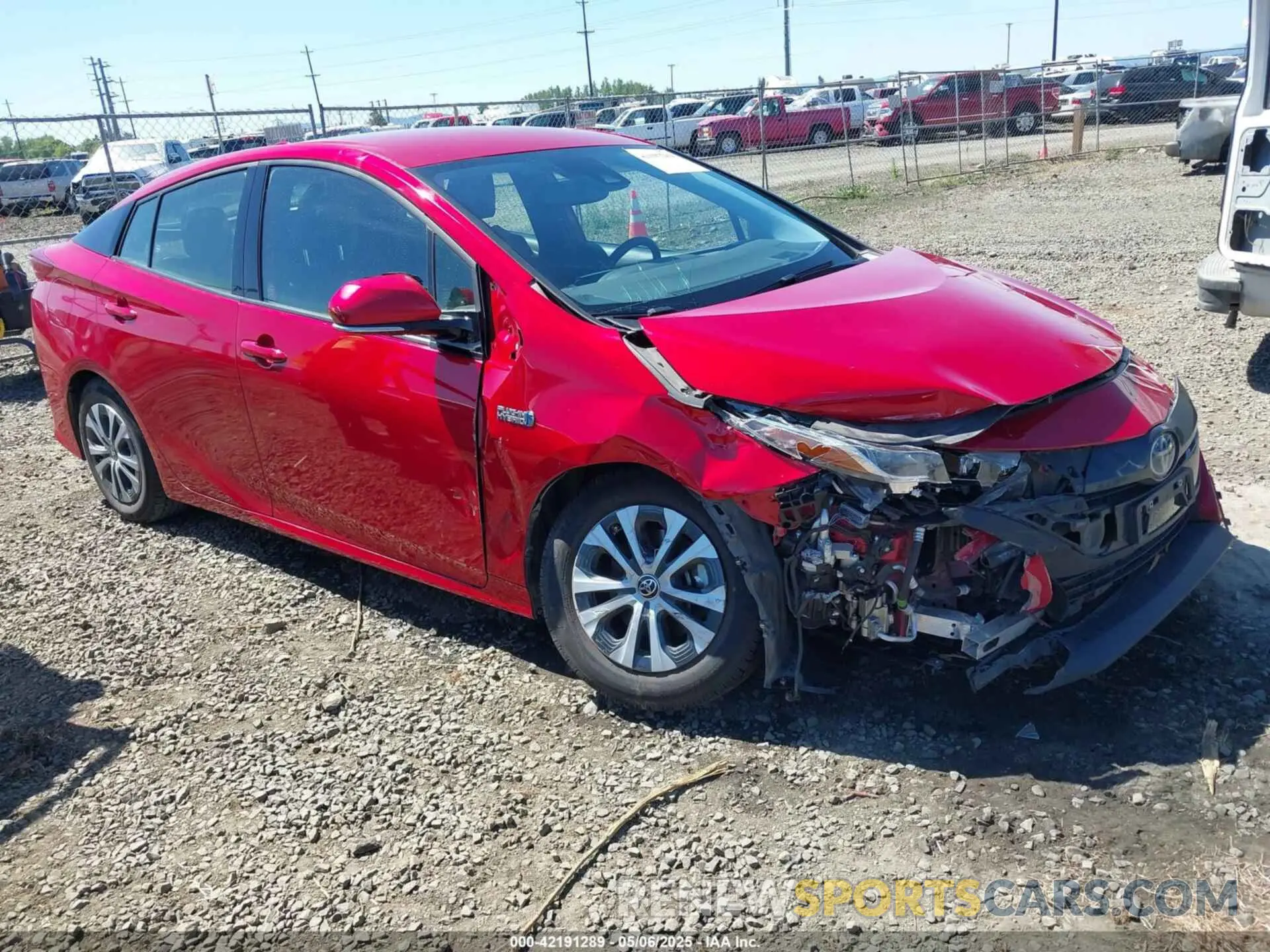 1 Photograph of a damaged car JTDKARFP2L3134798 TOYOTA PRIUS PRIME 2020