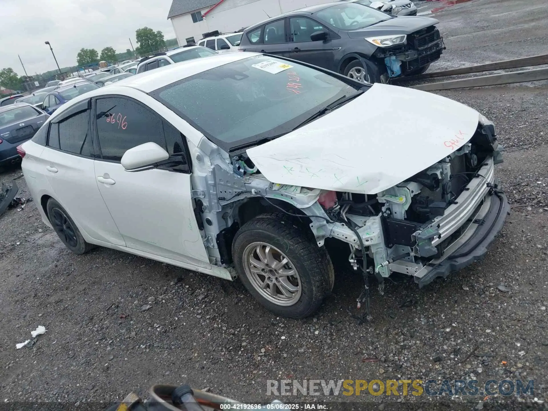 1 Photograph of a damaged car JTDKARFP2L3146028 TOYOTA PRIUS PRIME 2020