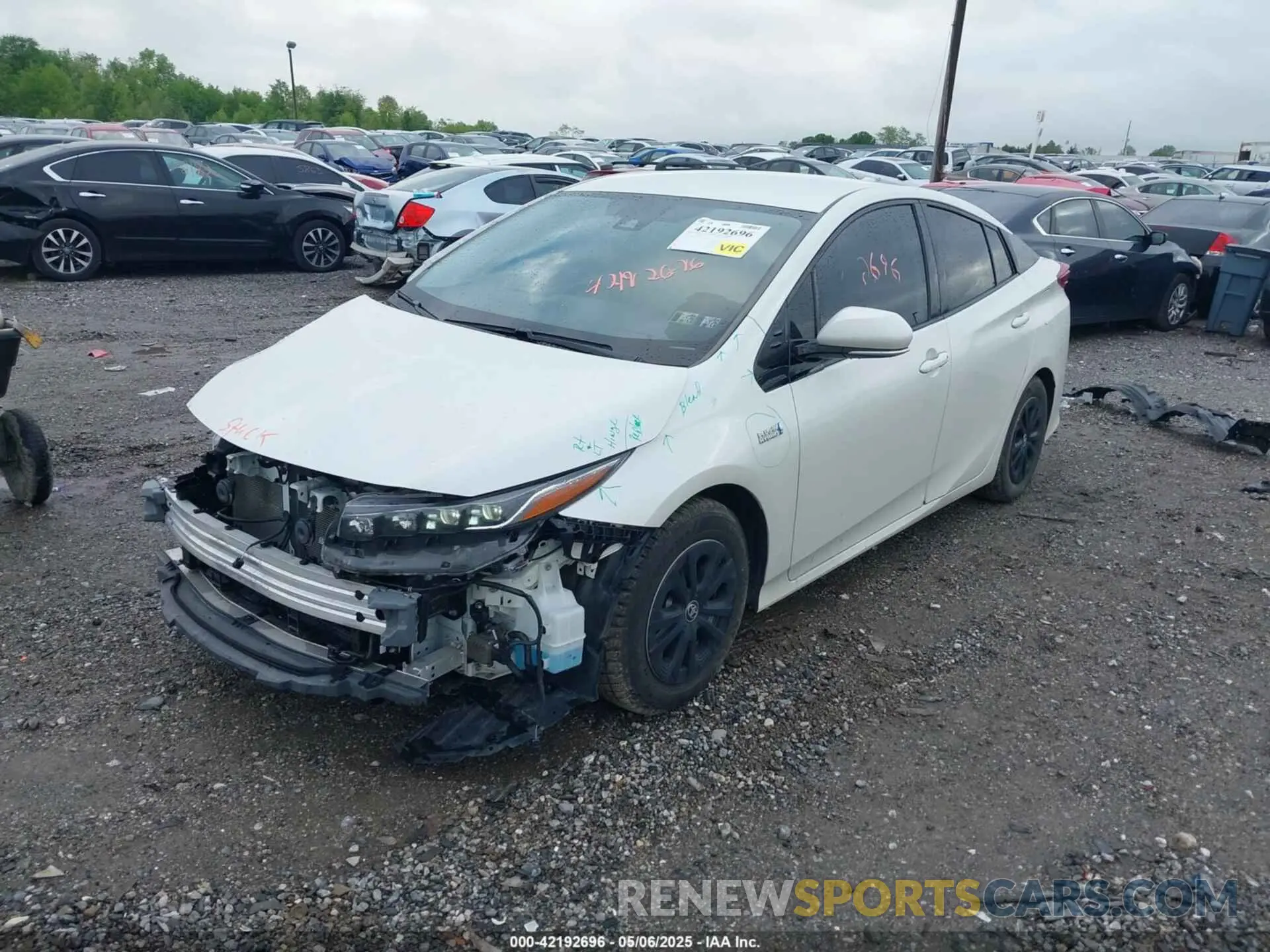2 Photograph of a damaged car JTDKARFP2L3146028 TOYOTA PRIUS PRIME 2020
