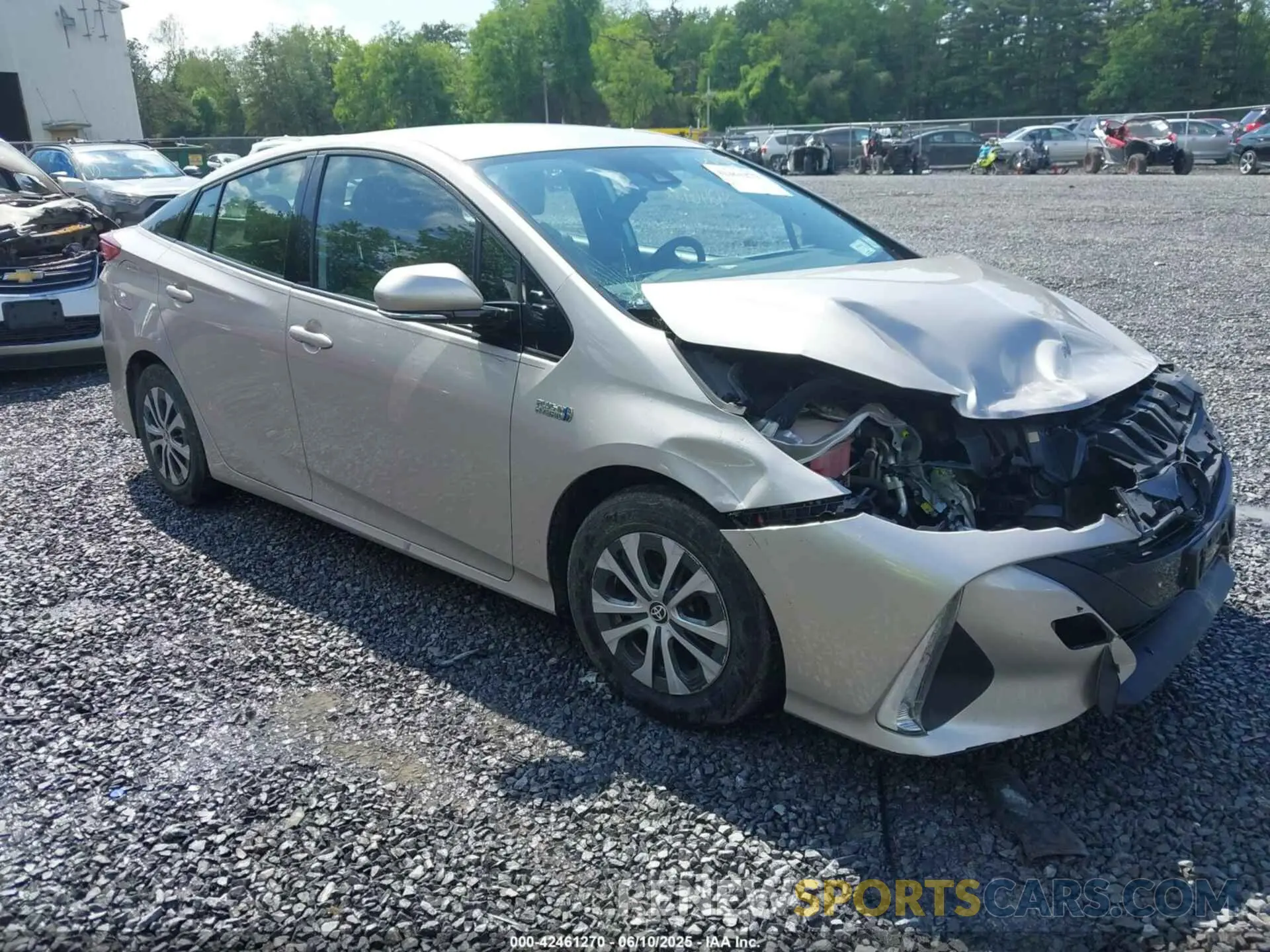 1 Photograph of a damaged car JTDKARFP2L3161189 TOYOTA PRIUS PRIME 2020