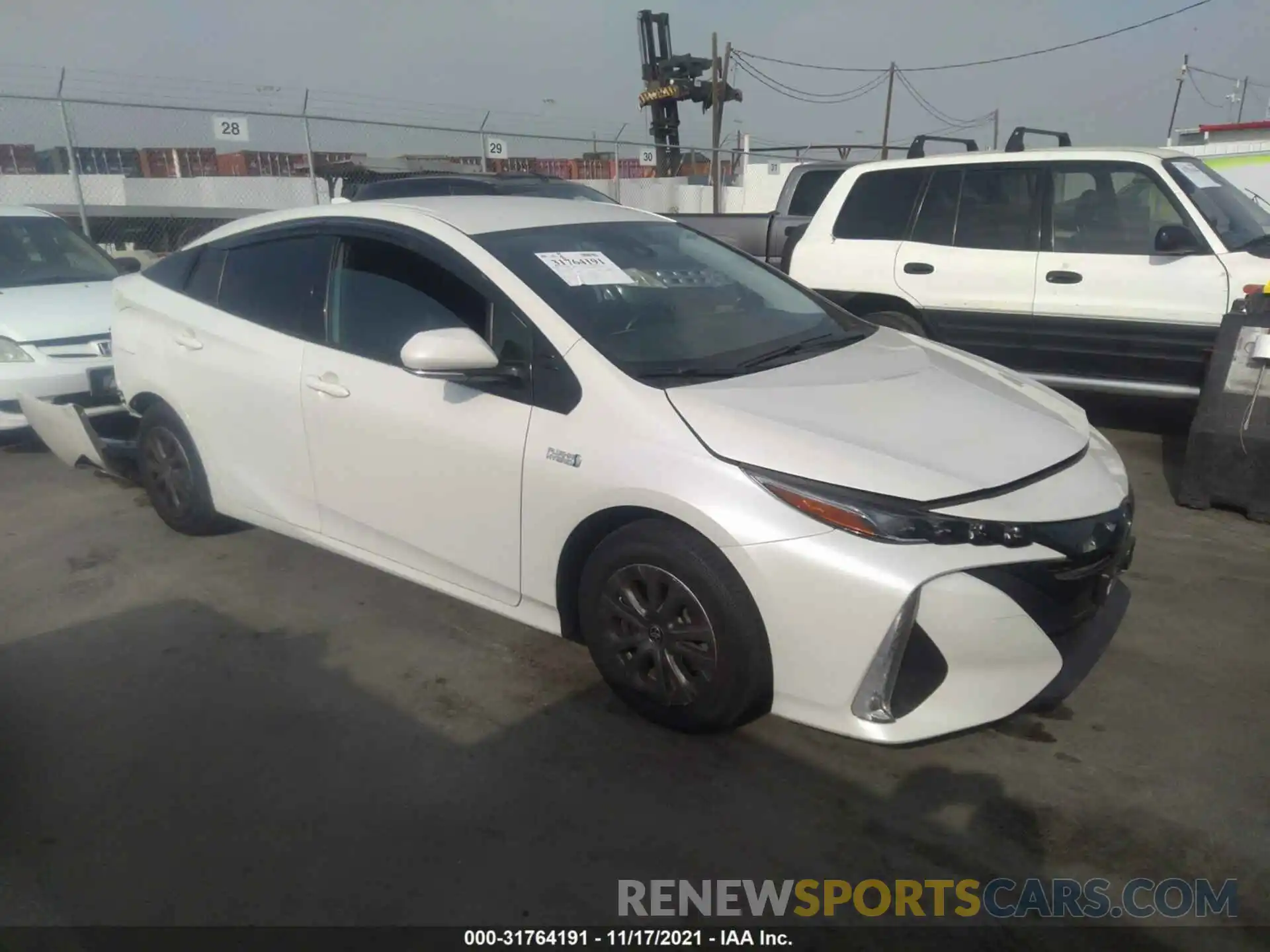 1 Photograph of a damaged car JTDKARFP3L3123034 TOYOTA PRIUS PRIME 2020