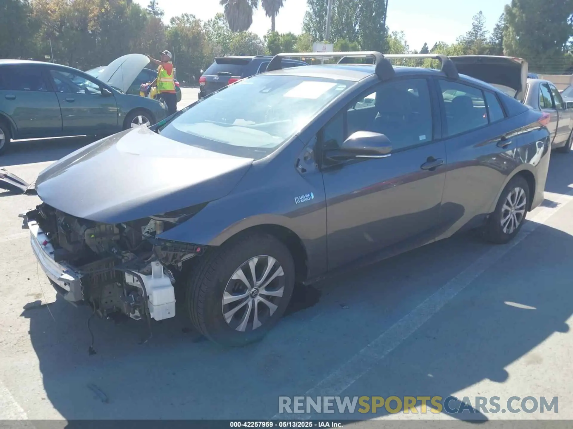2 Photograph of a damaged car JTDKARFP3L3137824 TOYOTA PRIUS PRIME 2020