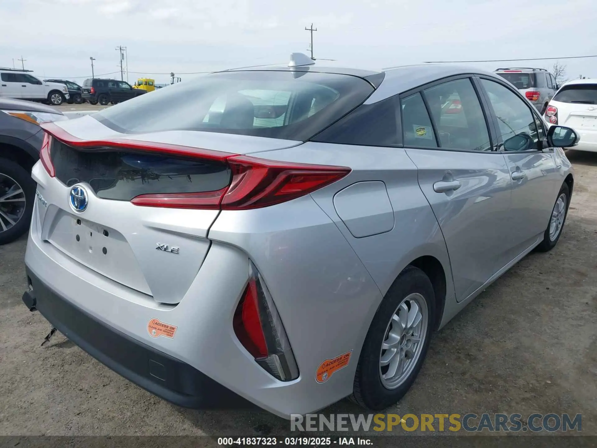 4 Photograph of a damaged car JTDKARFP3L3148922 TOYOTA PRIUS PRIME 2020