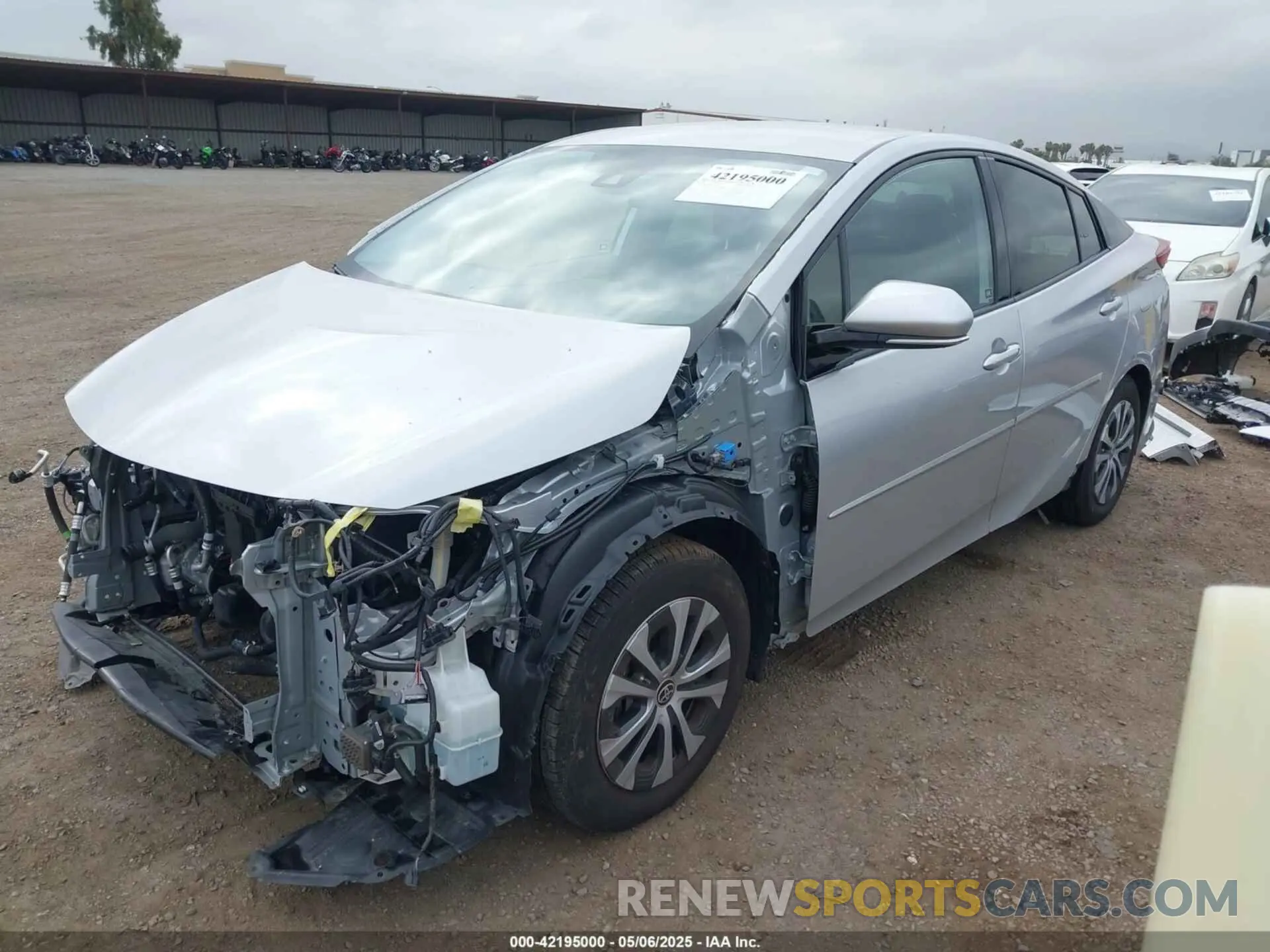 2 Photograph of a damaged car JTDKARFP3L3153442 TOYOTA PRIUS PRIME 2020