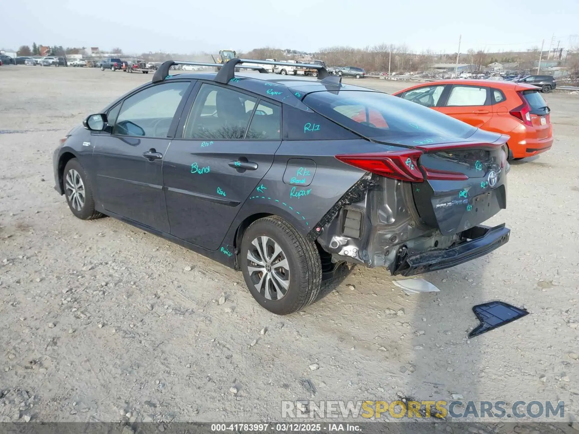 3 Photograph of a damaged car JTDKARFP3L3159564 TOYOTA PRIUS PRIME 2020