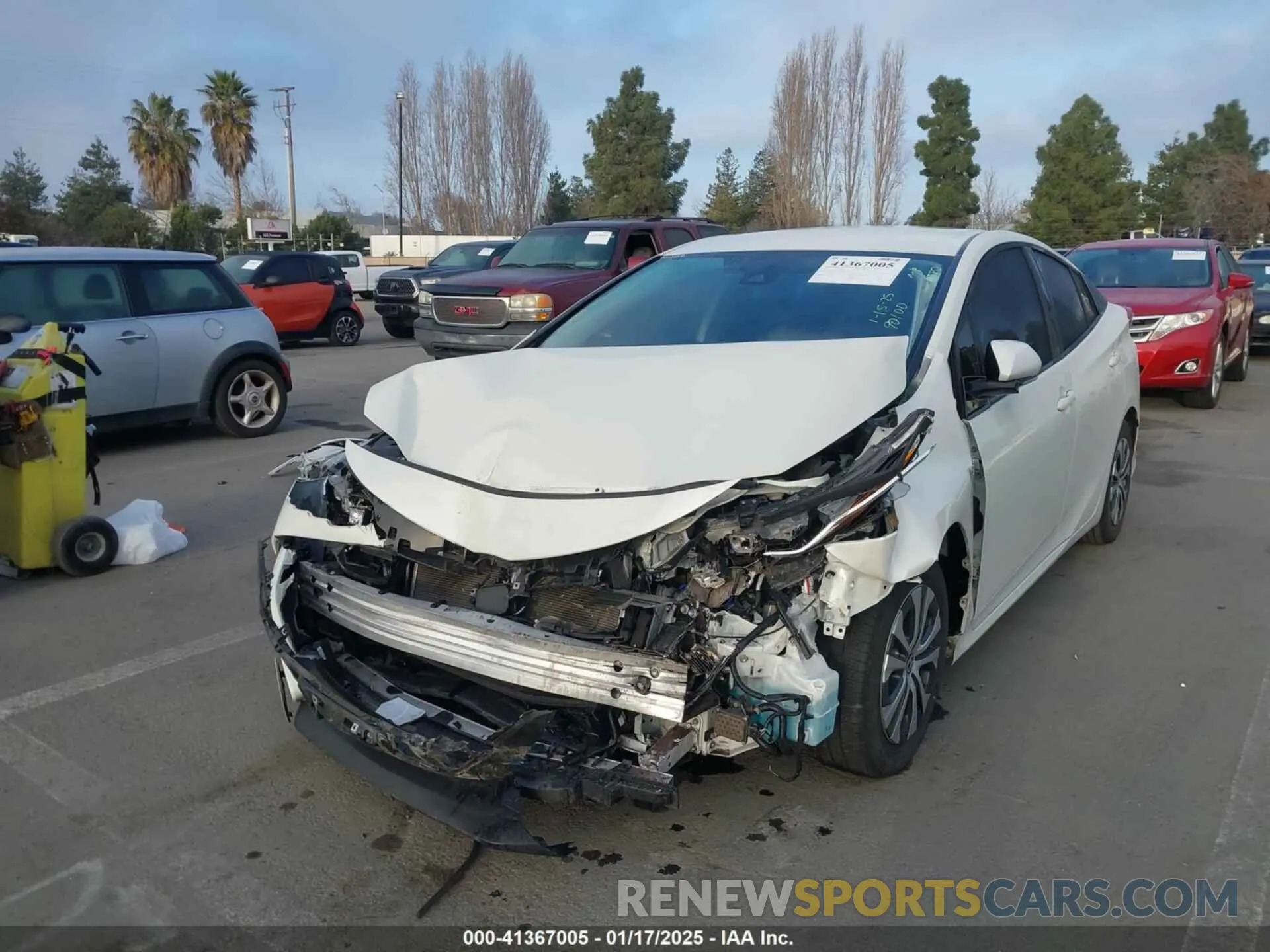 2 Photograph of a damaged car JTDKARFP3L3163226 TOYOTA PRIUS PRIME 2020