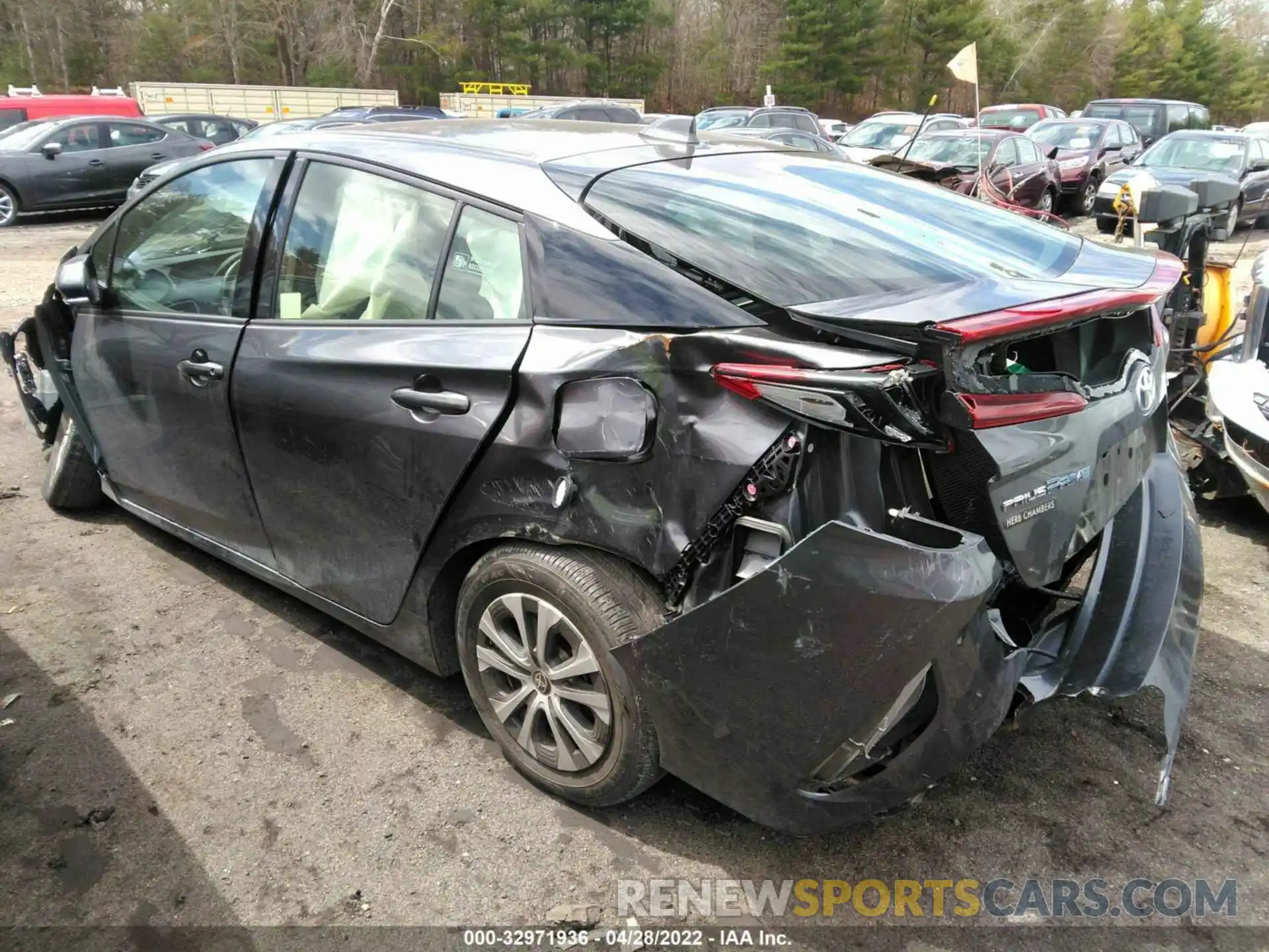 3 Photograph of a damaged car JTDKARFP4L3140814 TOYOTA PRIUS PRIME 2020