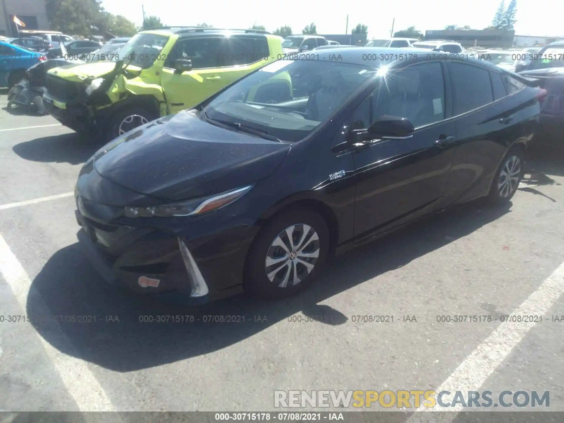 2 Photograph of a damaged car JTDKARFP4L3150792 TOYOTA PRIUS PRIME 2020