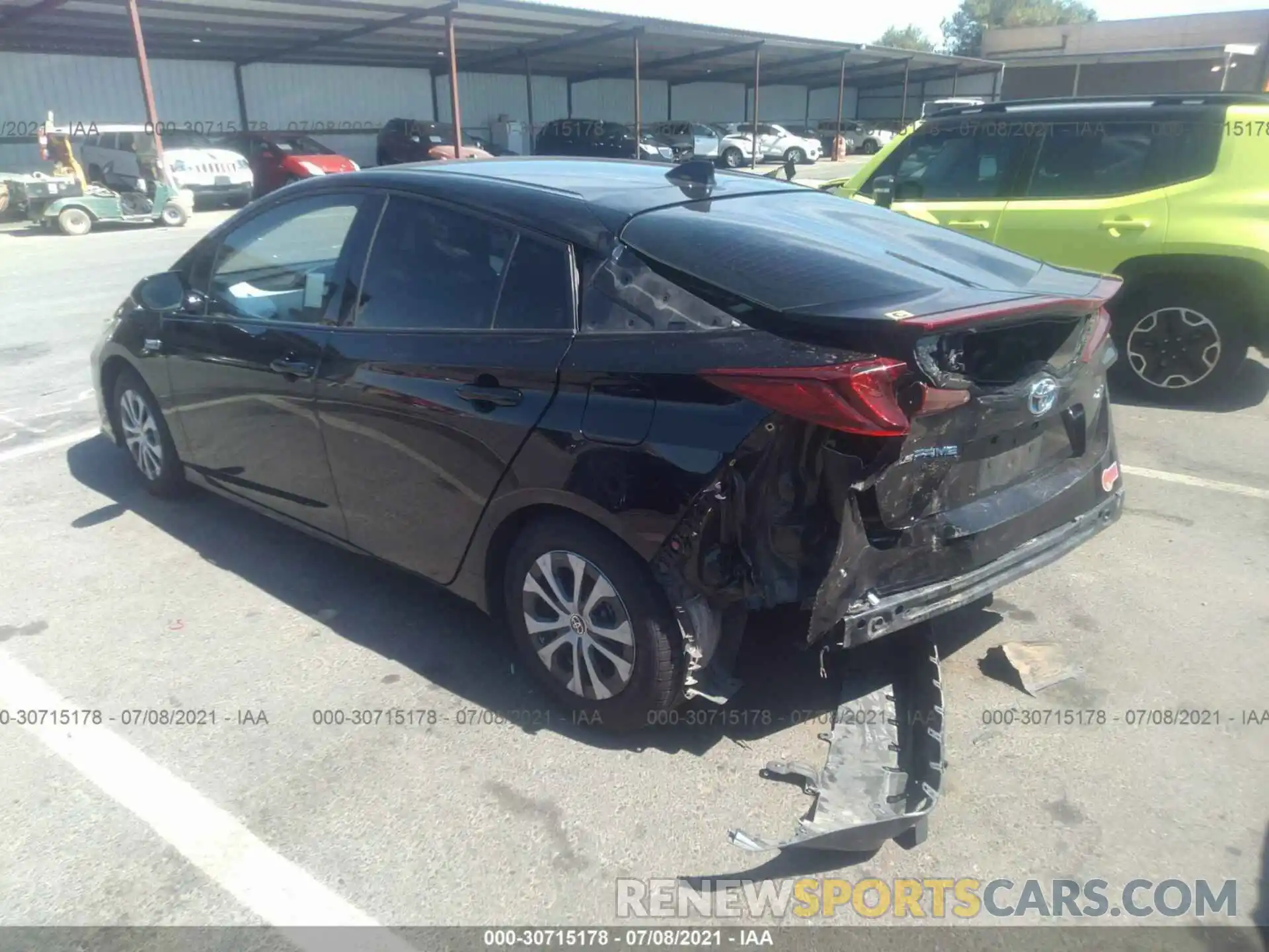 3 Photograph of a damaged car JTDKARFP4L3150792 TOYOTA PRIUS PRIME 2020