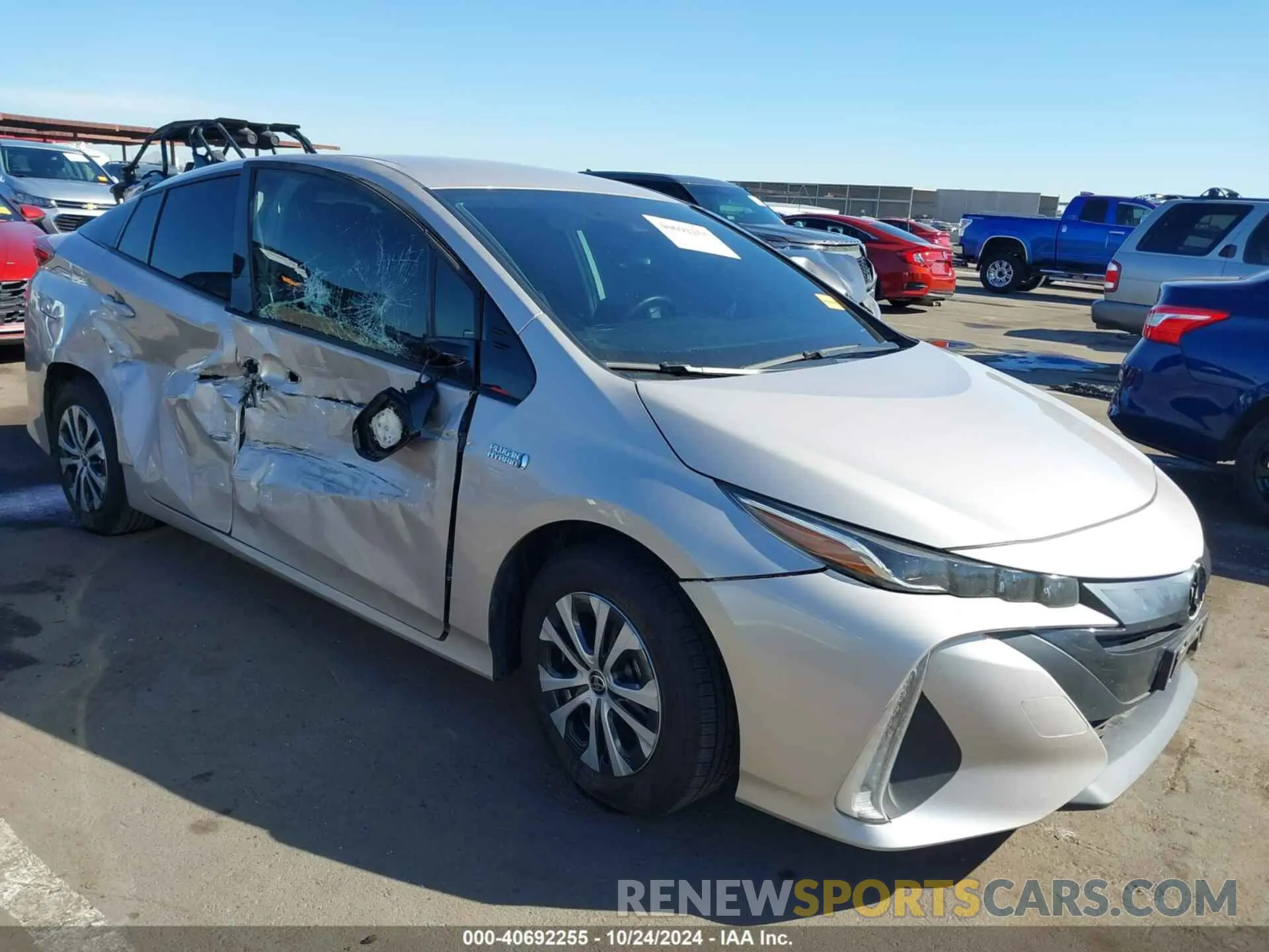 1 Photograph of a damaged car JTDKARFP5L3143396 TOYOTA PRIUS PRIME 2020