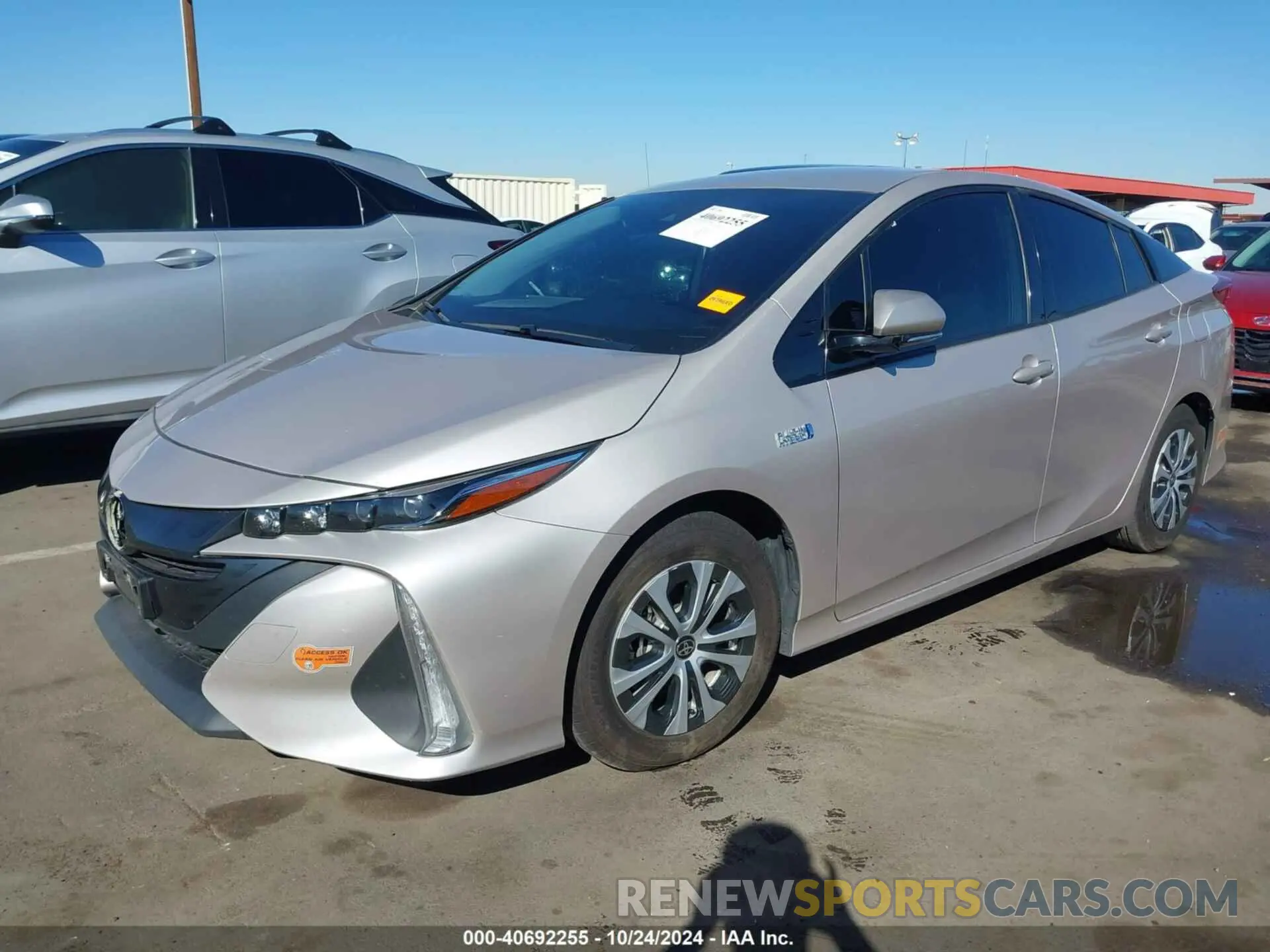 2 Photograph of a damaged car JTDKARFP5L3143396 TOYOTA PRIUS PRIME 2020