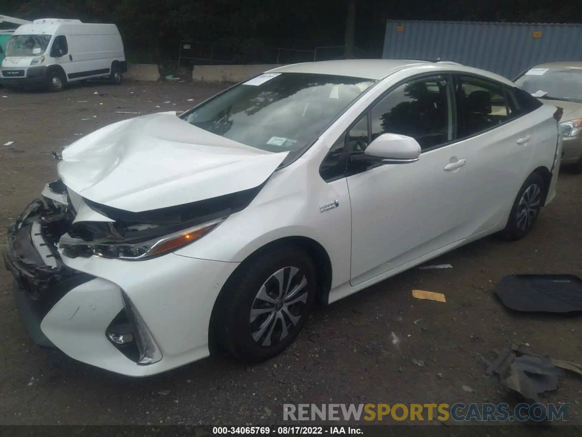 2 Photograph of a damaged car JTDKARFP6L3130642 TOYOTA PRIUS PRIME 2020