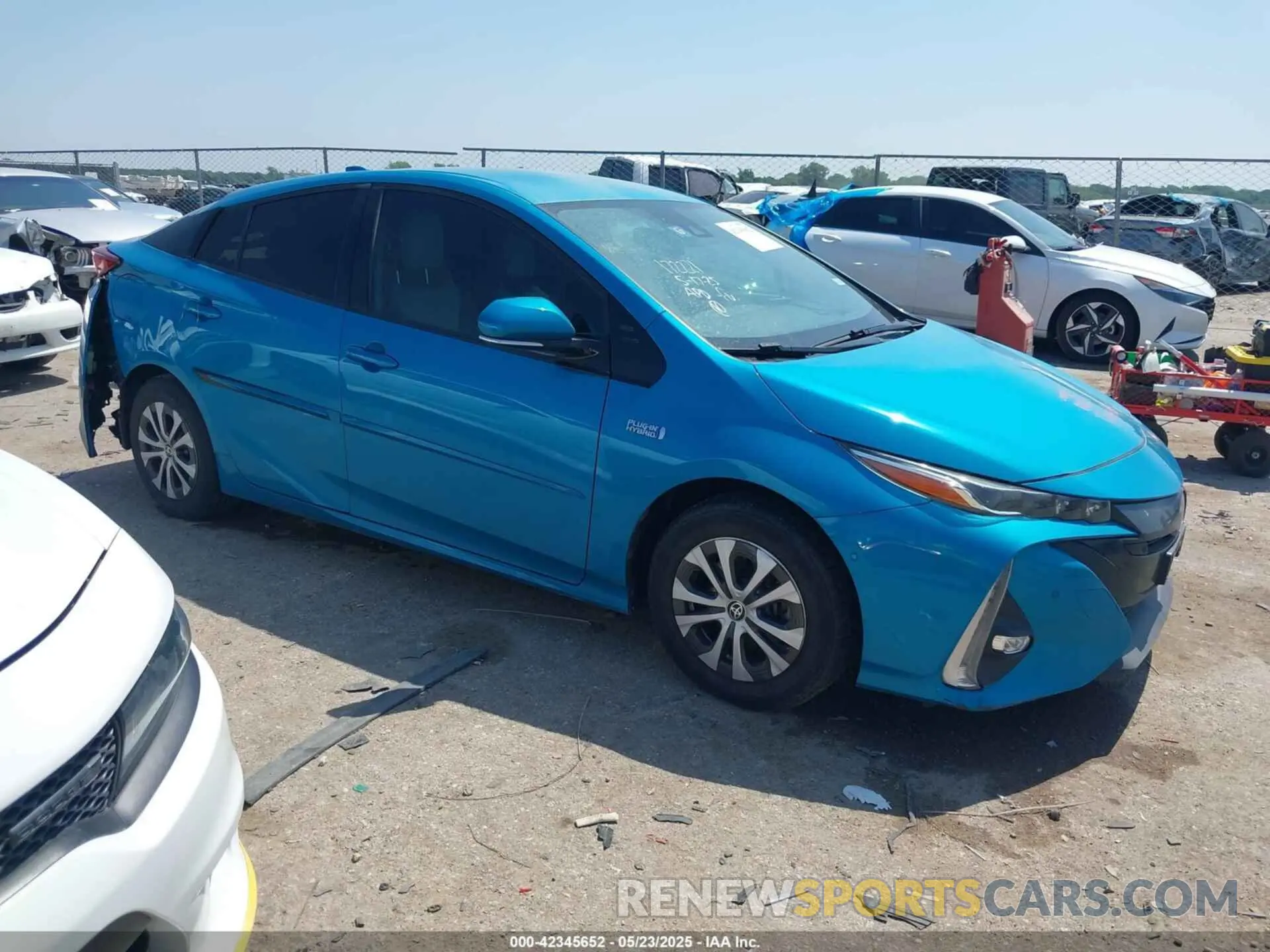 1 Photograph of a damaged car JTDKARFP6L3140488 TOYOTA PRIUS PRIME 2020