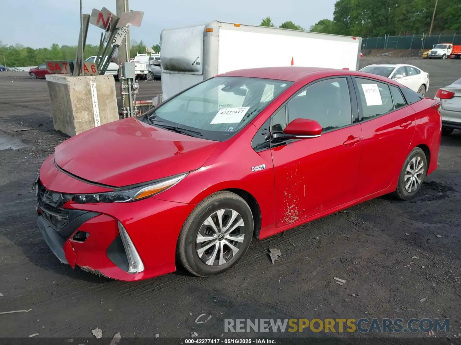 2 Photograph of a damaged car JTDKARFP6L3151751 TOYOTA PRIUS PRIME 2020