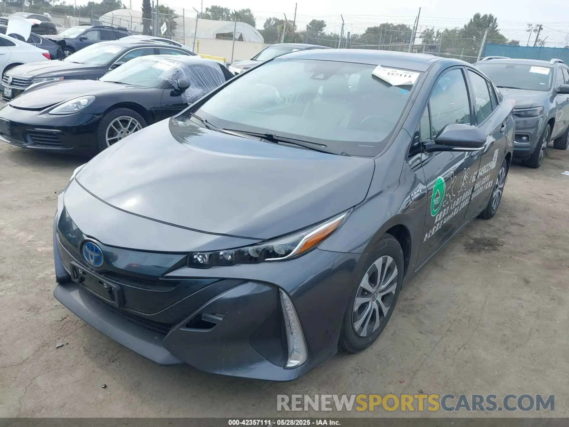 2 Photograph of a damaged car JTDKARFP6L3153192 TOYOTA PRIUS PRIME 2020
