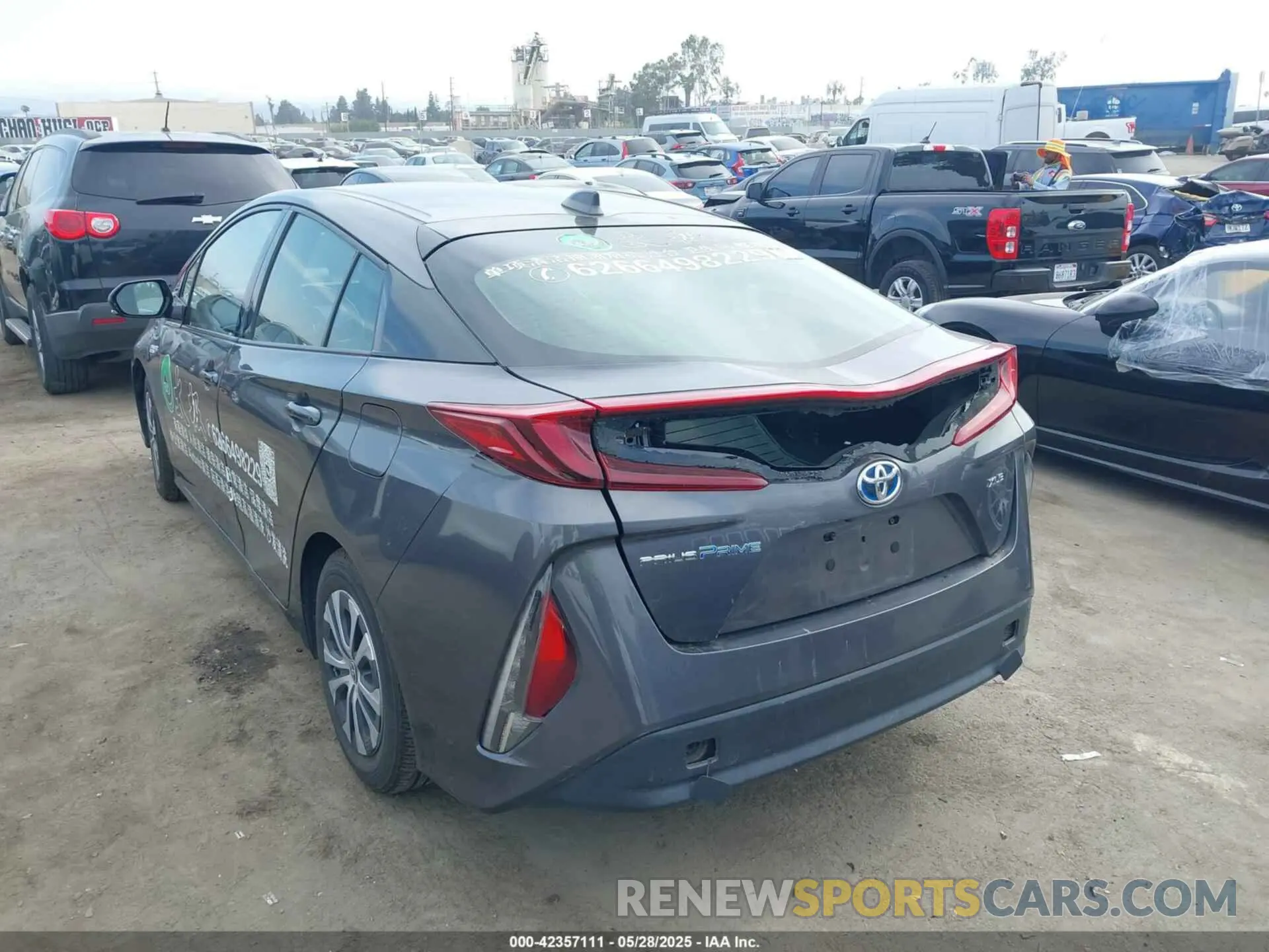 3 Photograph of a damaged car JTDKARFP6L3153192 TOYOTA PRIUS PRIME 2020